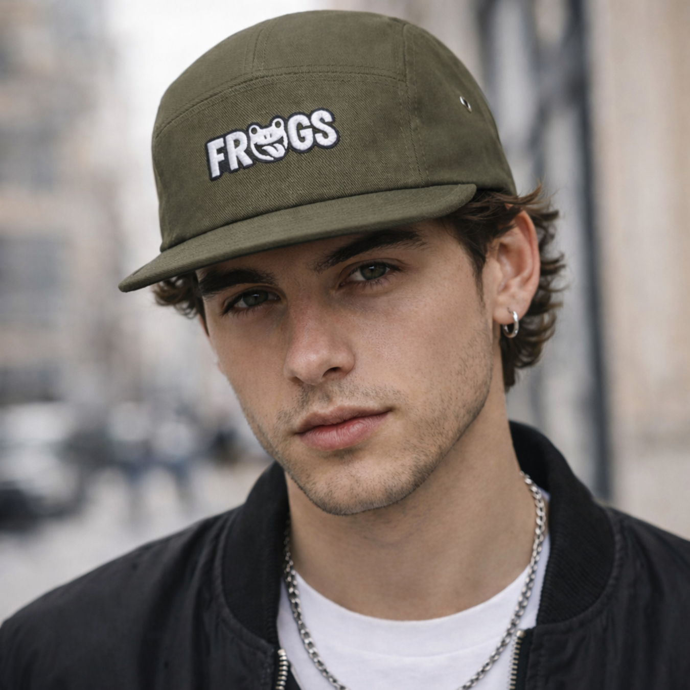 Frugs Embroidered 5-Panel Cap