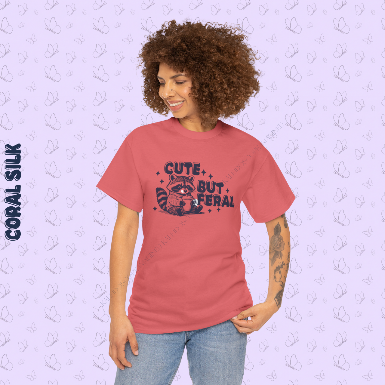Cute But Feral Raccoon T-Shirt product thumbnail image