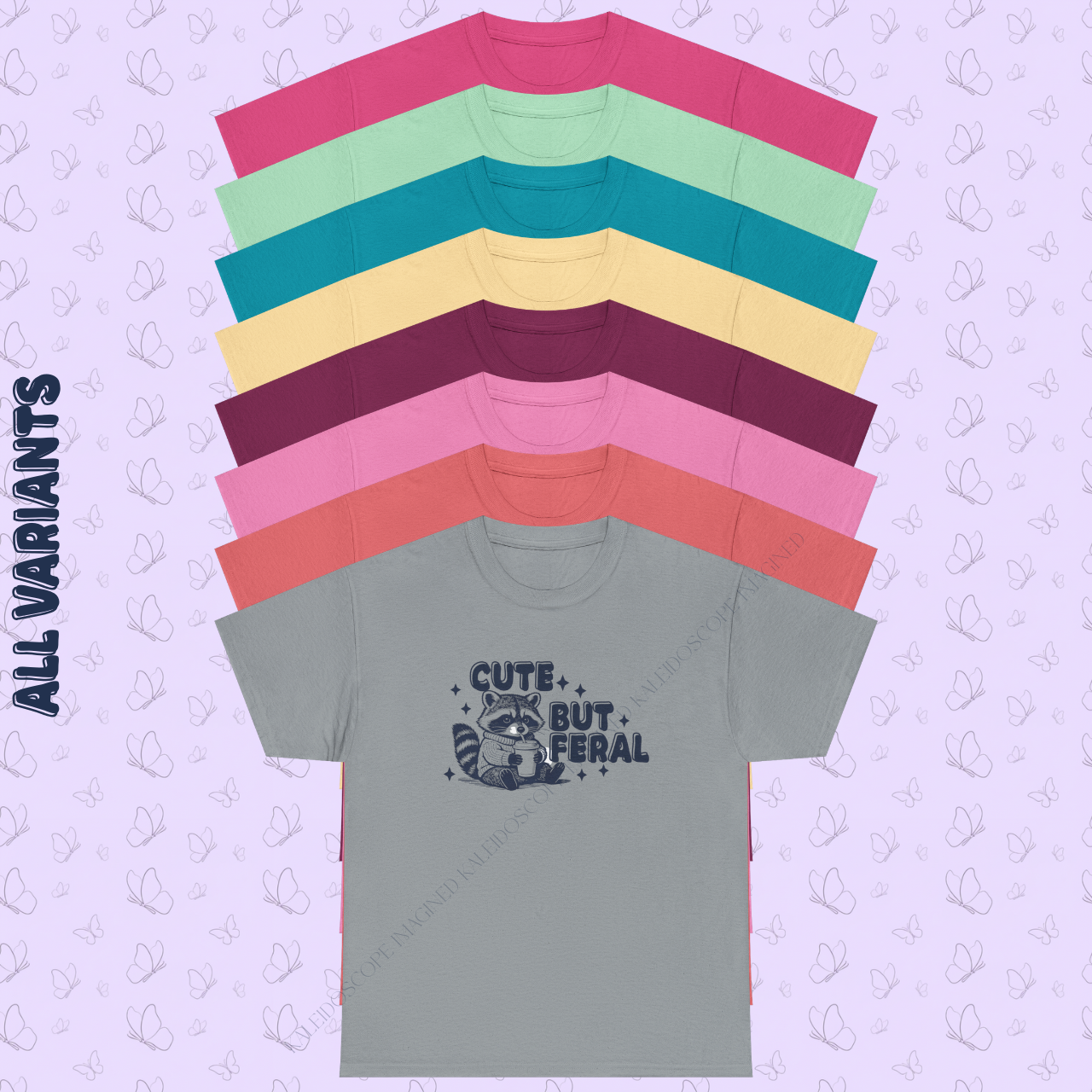 Cute But Feral Raccoon T-Shirt product thumbnail image