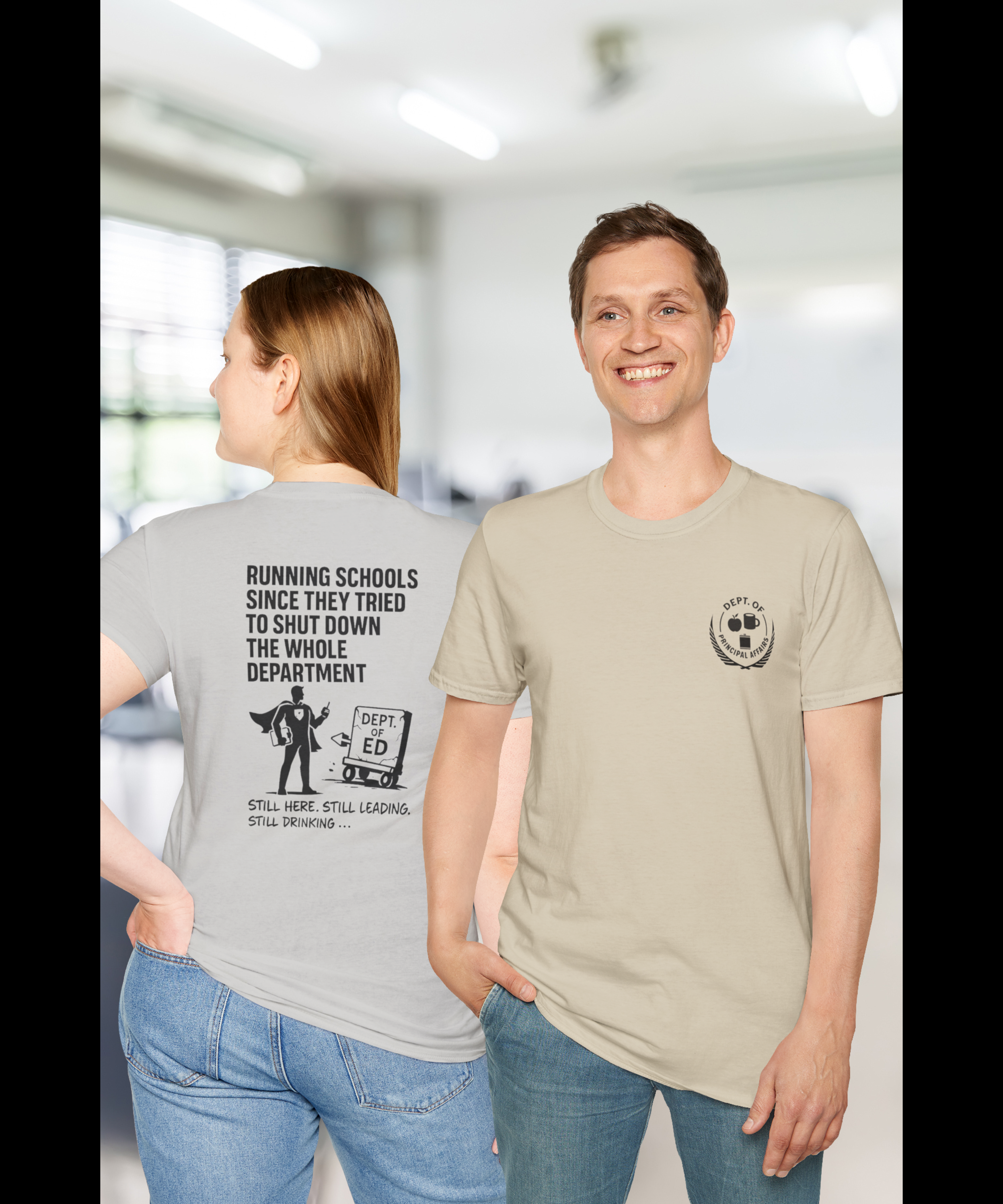 Running Schools Shirt - Dept. of Principal Affairs - The Edgy Educator's Series