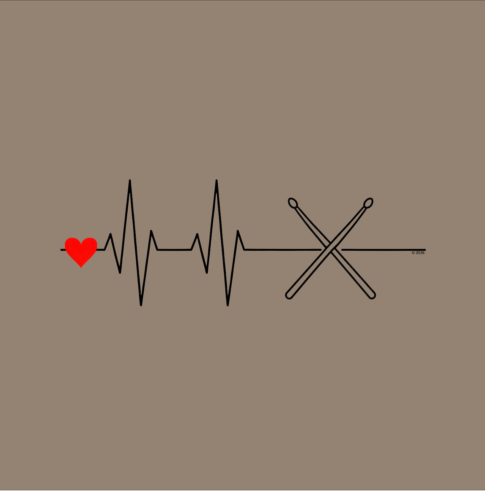 Drumsticks Heartbeat EKG Line T‑Shirt — Drummer Minimalist EKG Line Graphic Tee product thumbnail image Drumsticks Heartbeat EKG Line T‑Shirt — Drummer Minimalist EKG Line Graphic Tee product thumbnail image