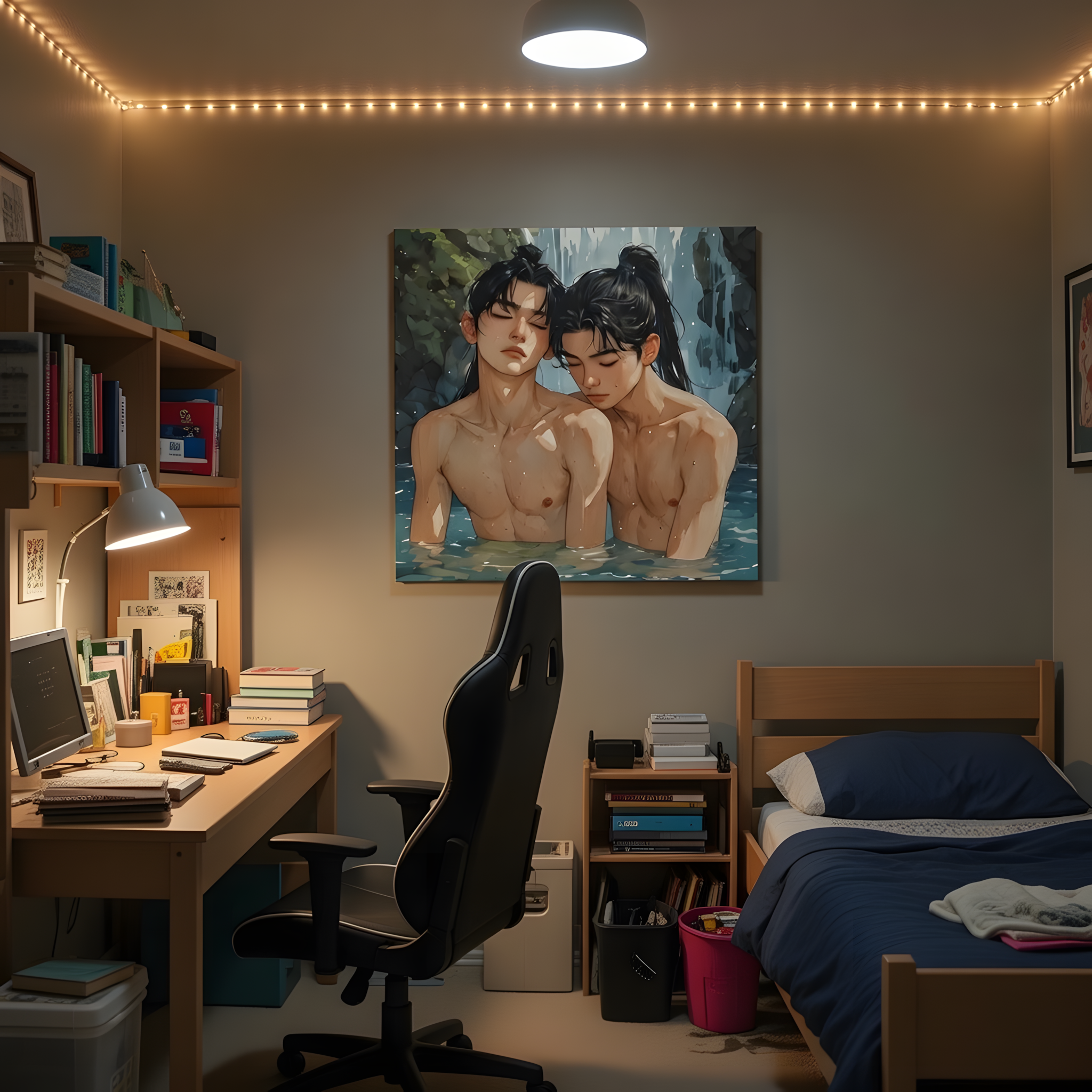 Intimate Bathing Cdrama Heroes - Matte Canvas Wall Art — Stretched 1.25" - BLdrama inspired - bl - lgbtqia product thumbnail image Intimate Bathing Cdrama Heroes - Matte Canvas Wall Art — Stretched 1.25" - BLdrama inspired - bl - lgbtqia product thumbnail image