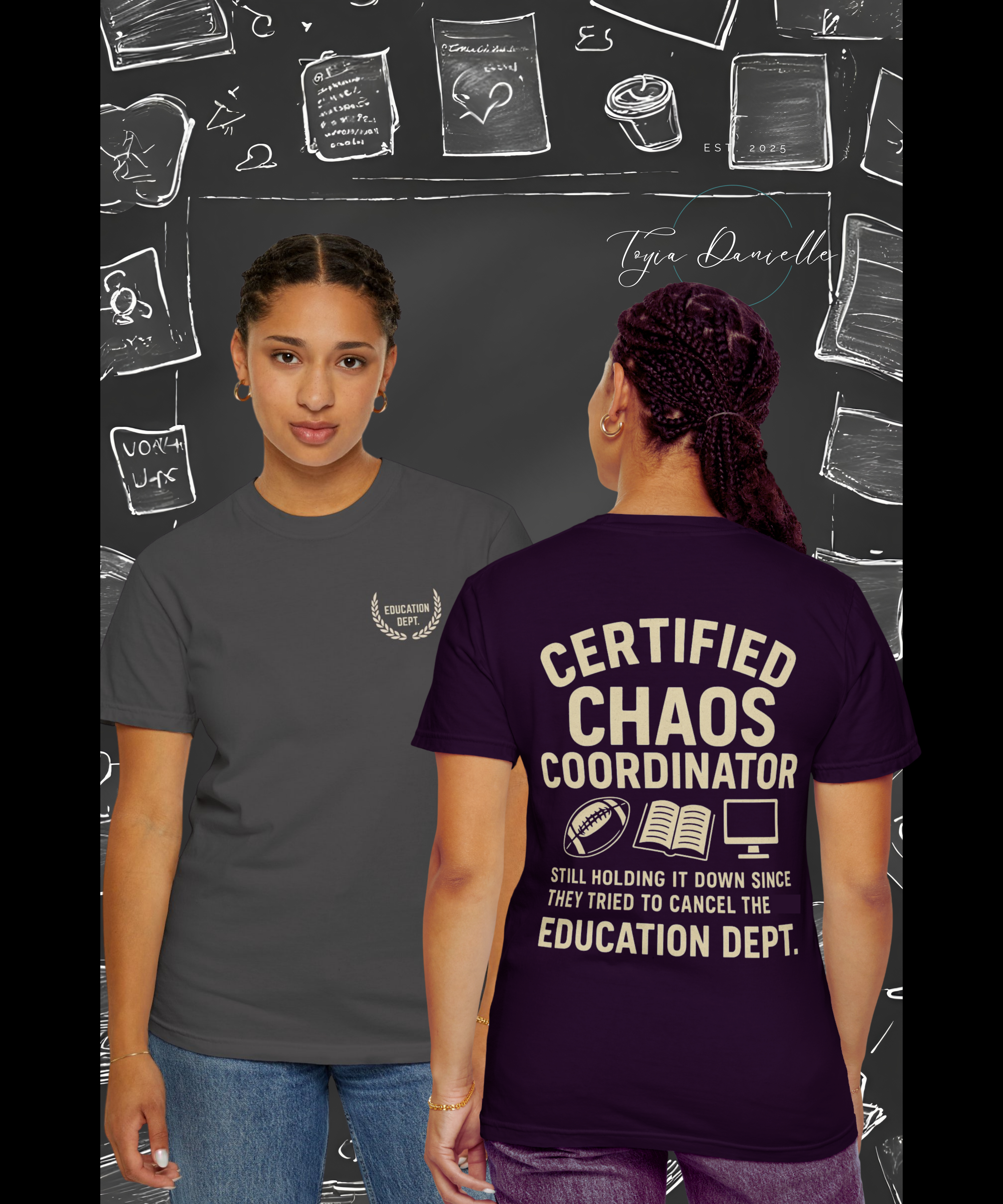 Chaos Coordinator Education Tee - Still Leading School Shirt - The Edgy Educator's  Series
