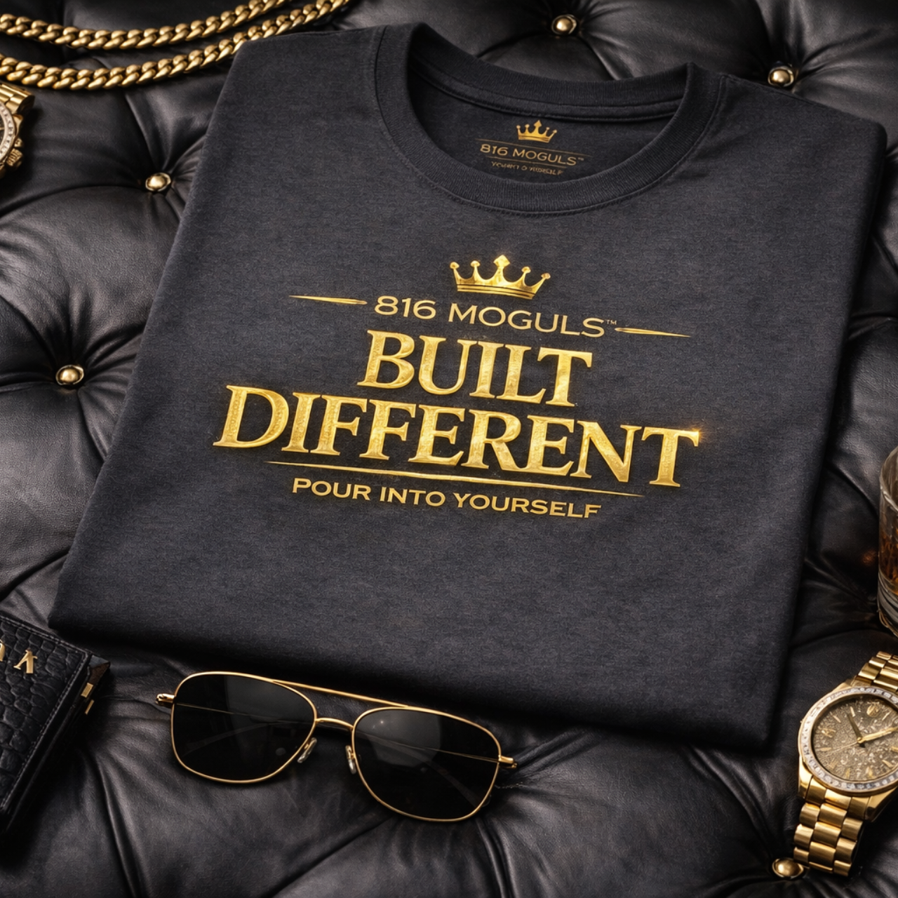 Pour Into Yourself— 'Built Different' Motivational Graphic Tee