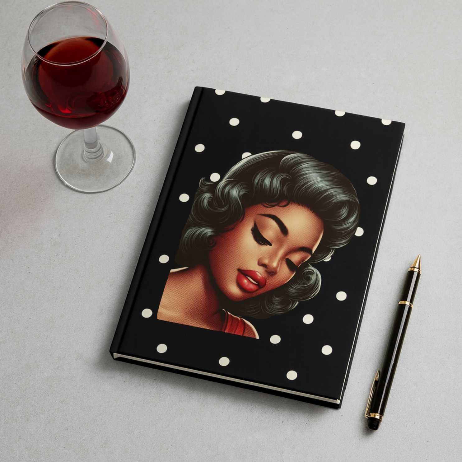 Vintage Black Glam Writing Notebook product thumbnail image