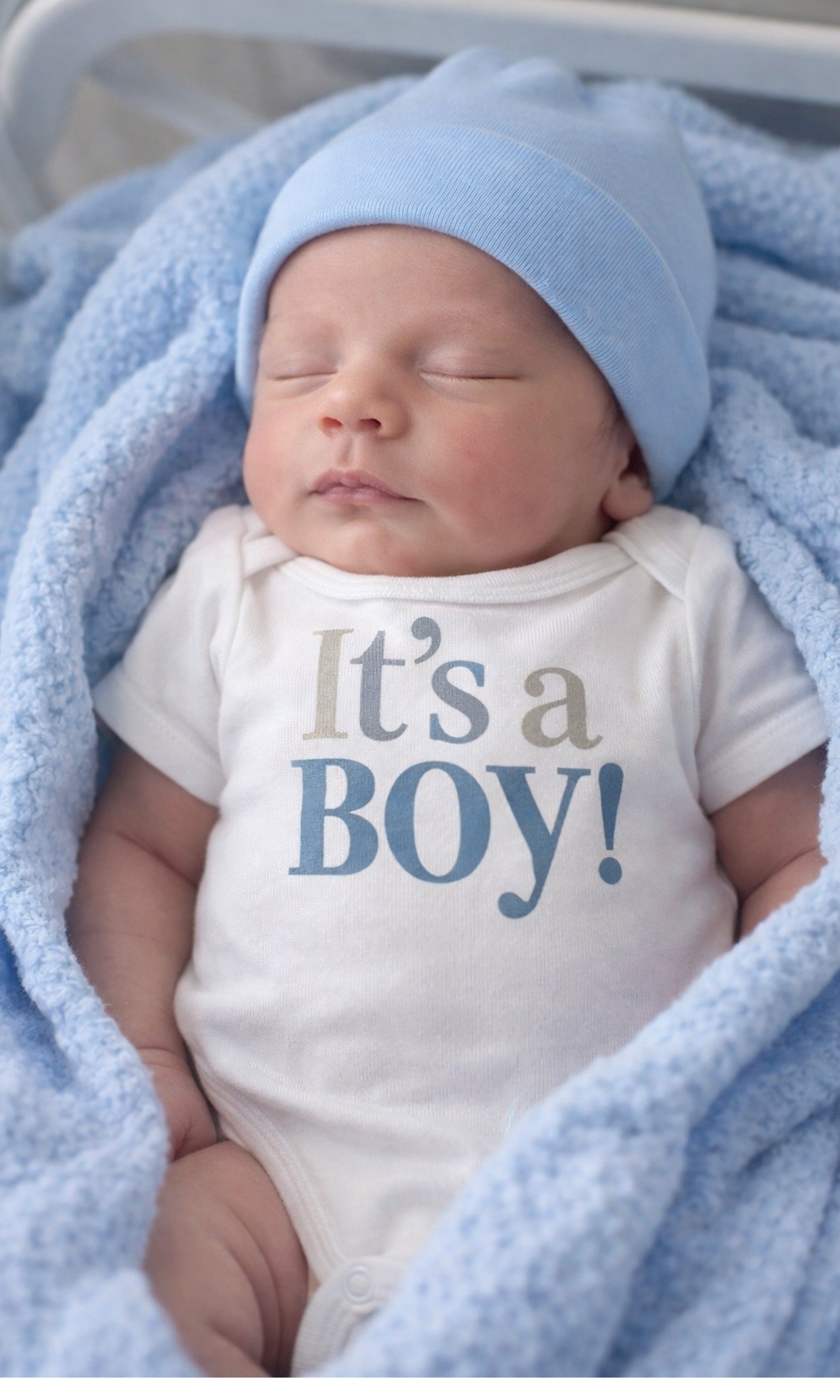It's a BOY! Newborn Announcement Baby Bodysuit