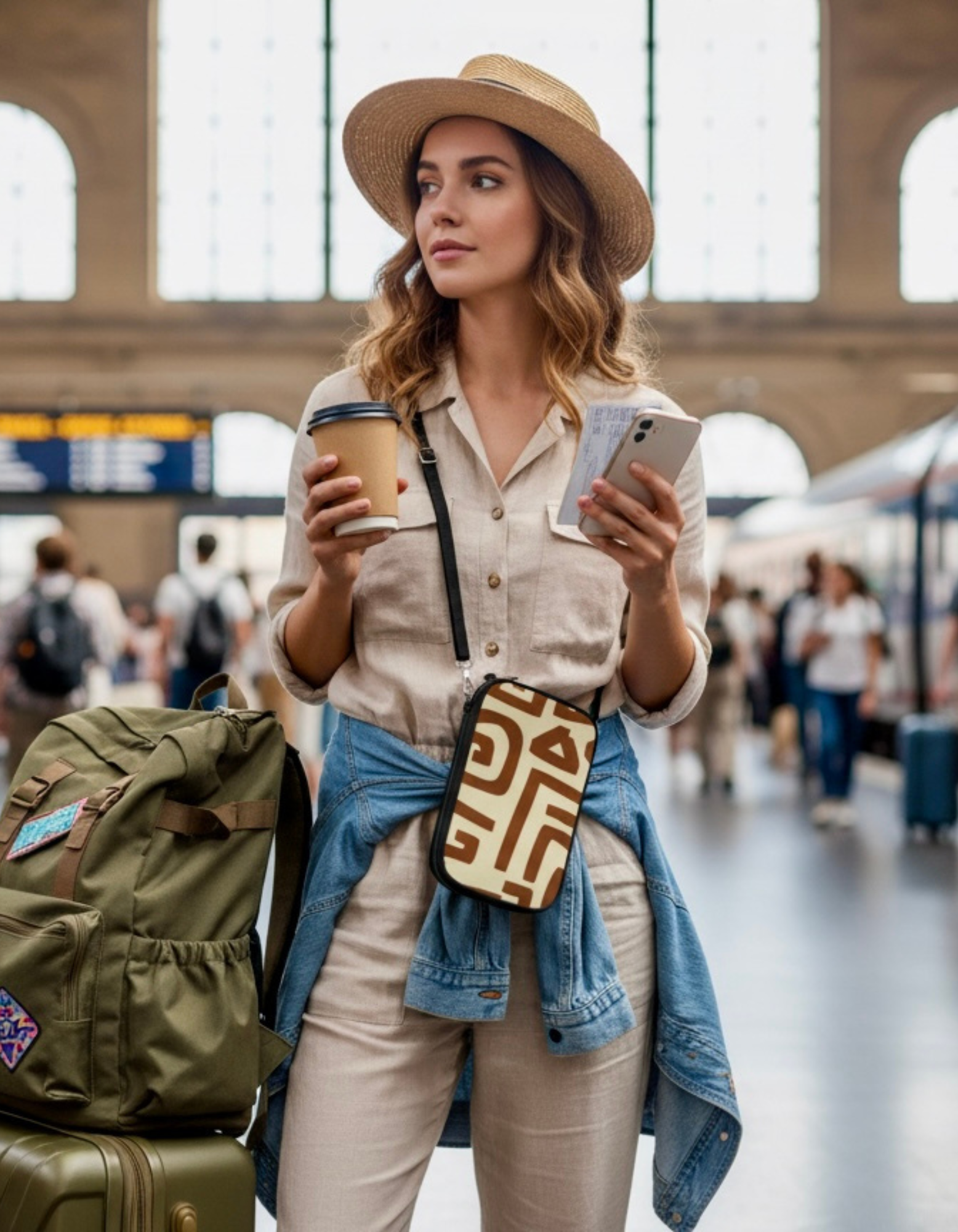 Passport Wallet — Tribal Brown Geo Pattern Travel Organizer product thumbnail image Passport Wallet — Tribal Brown Geo Pattern Travel Organizer product thumbnail image