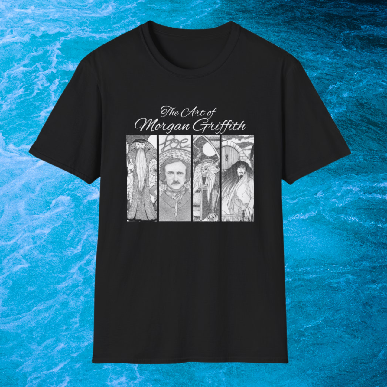 The Horror Art of Morgan Griffith Graphic T‑Shirt — Vintage Portrait Illustration Tee