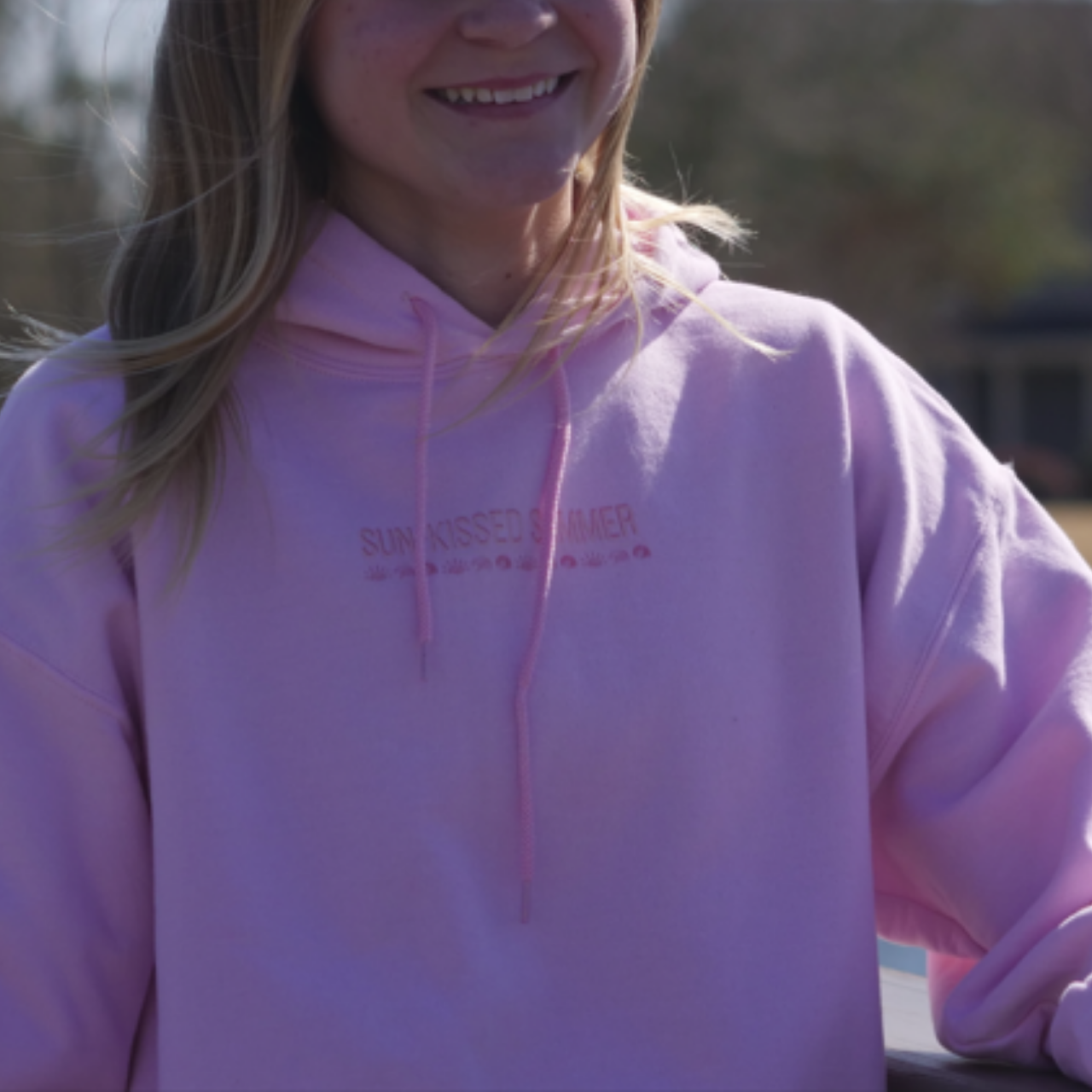 Pink Sun Burst Hoodie product thumbnail image