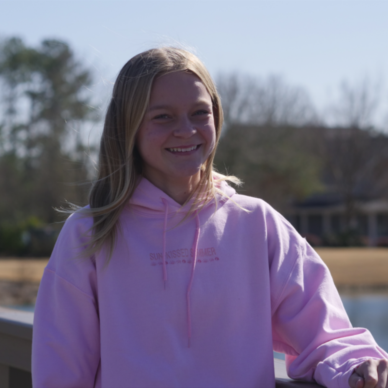 Pink Sun Burst Hoodie product thumbnail image