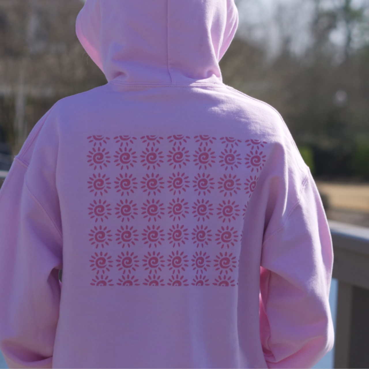 Pink Sun Burst Hoodie product thumbnail image Pink Sun Burst Hoodie product thumbnail image