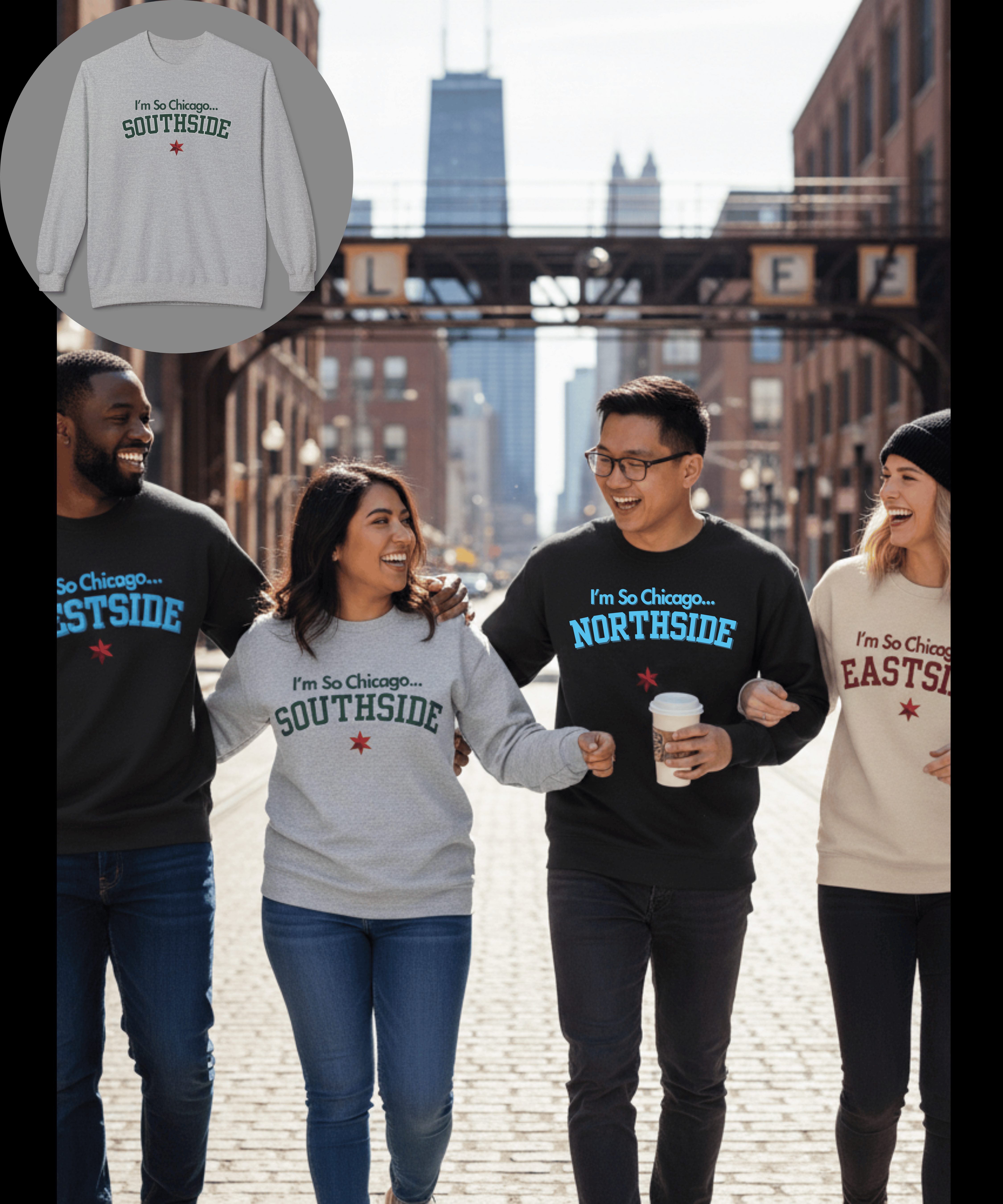 Southside: I’m So Chicago… Southside Legacy Crewneck – The Chicago Collection product thumbnail image Southside: I’m So Chicago… Southside Legacy Crewneck – The Chicago Collection product thumbnail image