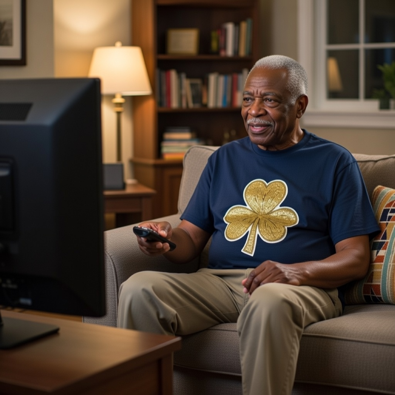 Golden Clover Tee – Relaxed Garment-Dyed Women’s T-Shirt | Subtle Lucky Graphic Tee