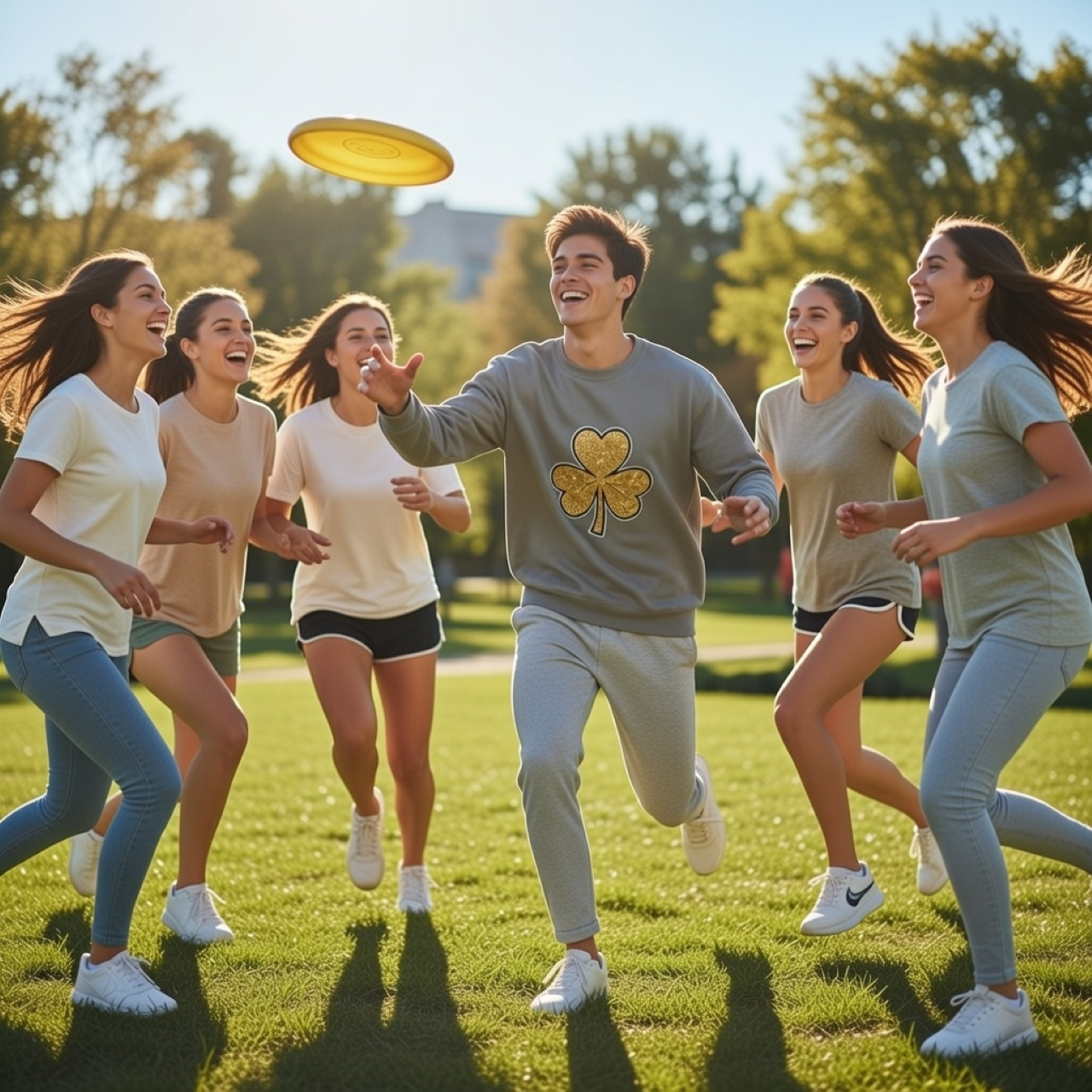 Golden Shamrock Sweatshirt – Relaxed Garment-Dyed Crewneck | Embroidered Lucky Clover Pullover product thumbnail image Golden Shamrock Sweatshirt – Relaxed Garment-Dyed Crewneck | Embroidered Lucky Clover Pullover product thumbnail image