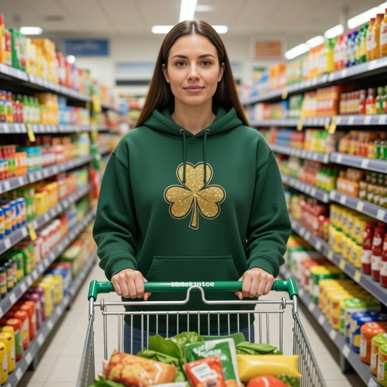 Golden Shamrock Hoodie – Relaxed Garment-Dyed Pullover | Embroidered Lucky Clover Sweatshirt product thumbnail image Golden Shamrock Hoodie – Relaxed Garment-Dyed Pullover | Embroidered Lucky Clover Sweatshirt product thumbnail image