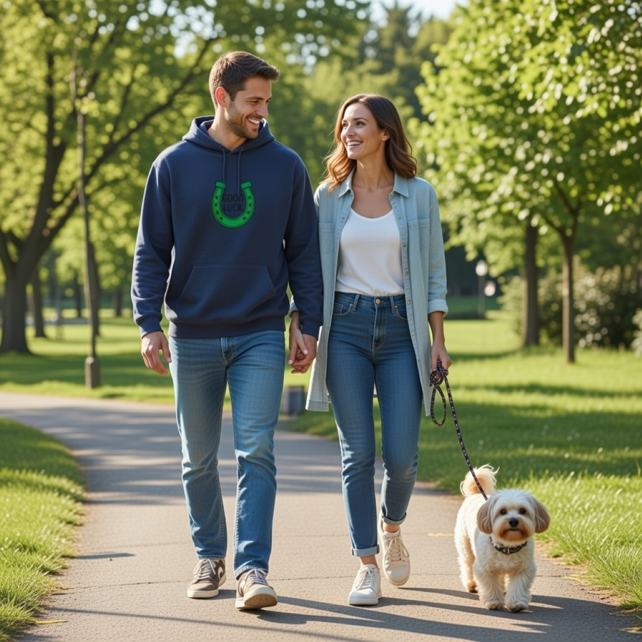 Good Luck Horseshoe Hoodie – Relaxed Garment-Dyed Pullover | Subtle Lucky Graphic Sweatshirt product thumbnail image Good Luck Horseshoe Hoodie – Relaxed Garment-Dyed Pullover | Subtle Lucky Graphic Sweatshirt product thumbnail image