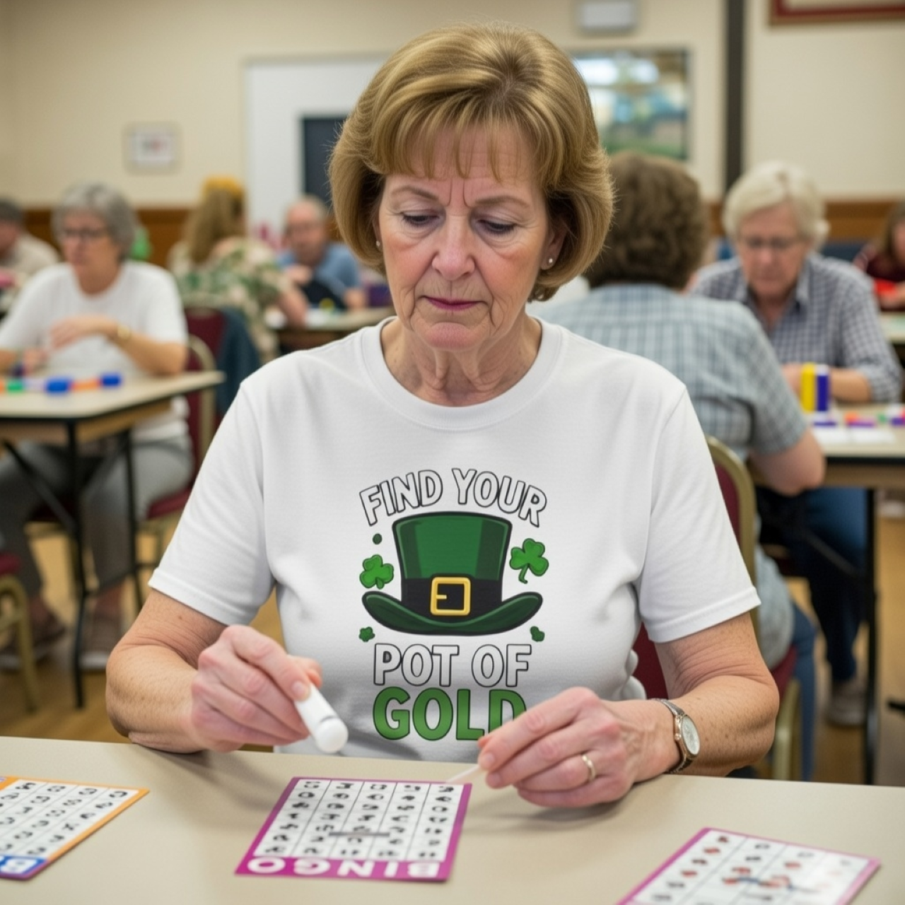 Find Your Pot of Gold Tee – Relaxed Garment-Dyed Women’s T-Shirt | Leprechaun &amp; Shamrock Graphic