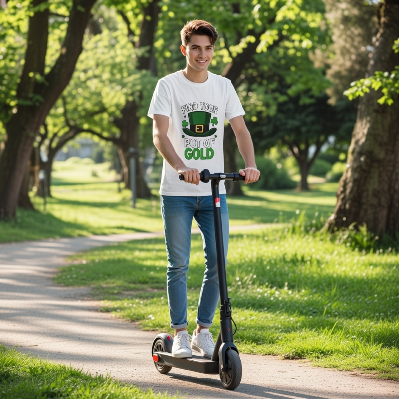 Find Your Pot of Gold Tee – Relaxed Garment-Dyed Women’s T-Shirt | Leprechaun & Shamrock Graphic product thumbnail image Find Your Pot of Gold Tee – Relaxed Garment-Dyed Women’s T-Shirt | Leprechaun & Shamrock Graphic product thumbnail image