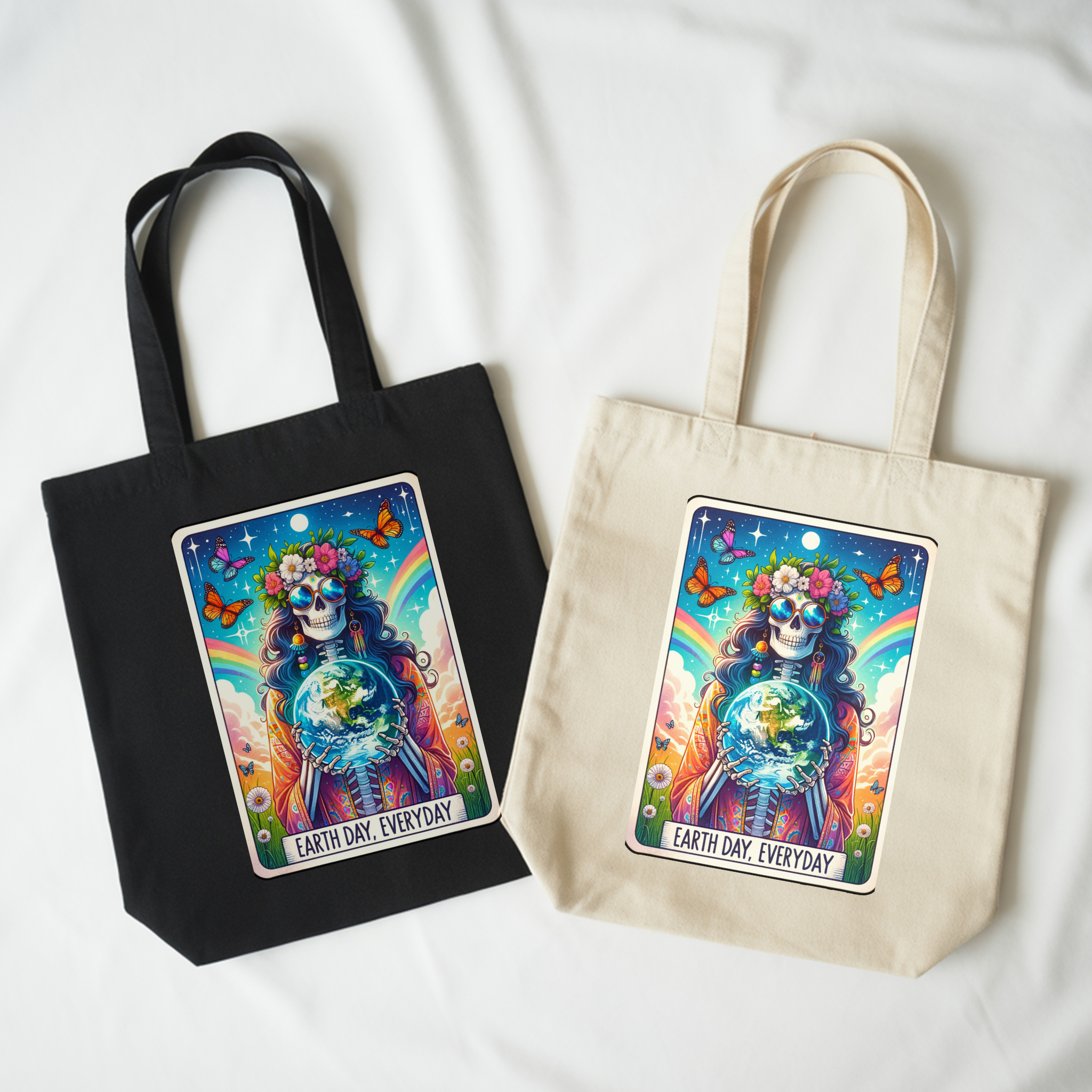Earth Day Everyday Tote Bag – Sarcastic Skeleton Nature Canvas Tote, Dark Humor Floral Carryall for Chaos Lovers product thumbnail image Earth Day Everyday Tote Bag – Sarcastic Skeleton Nature Canvas Tote, Dark Humor Floral Carryall for Chaos Lovers product thumbnail image