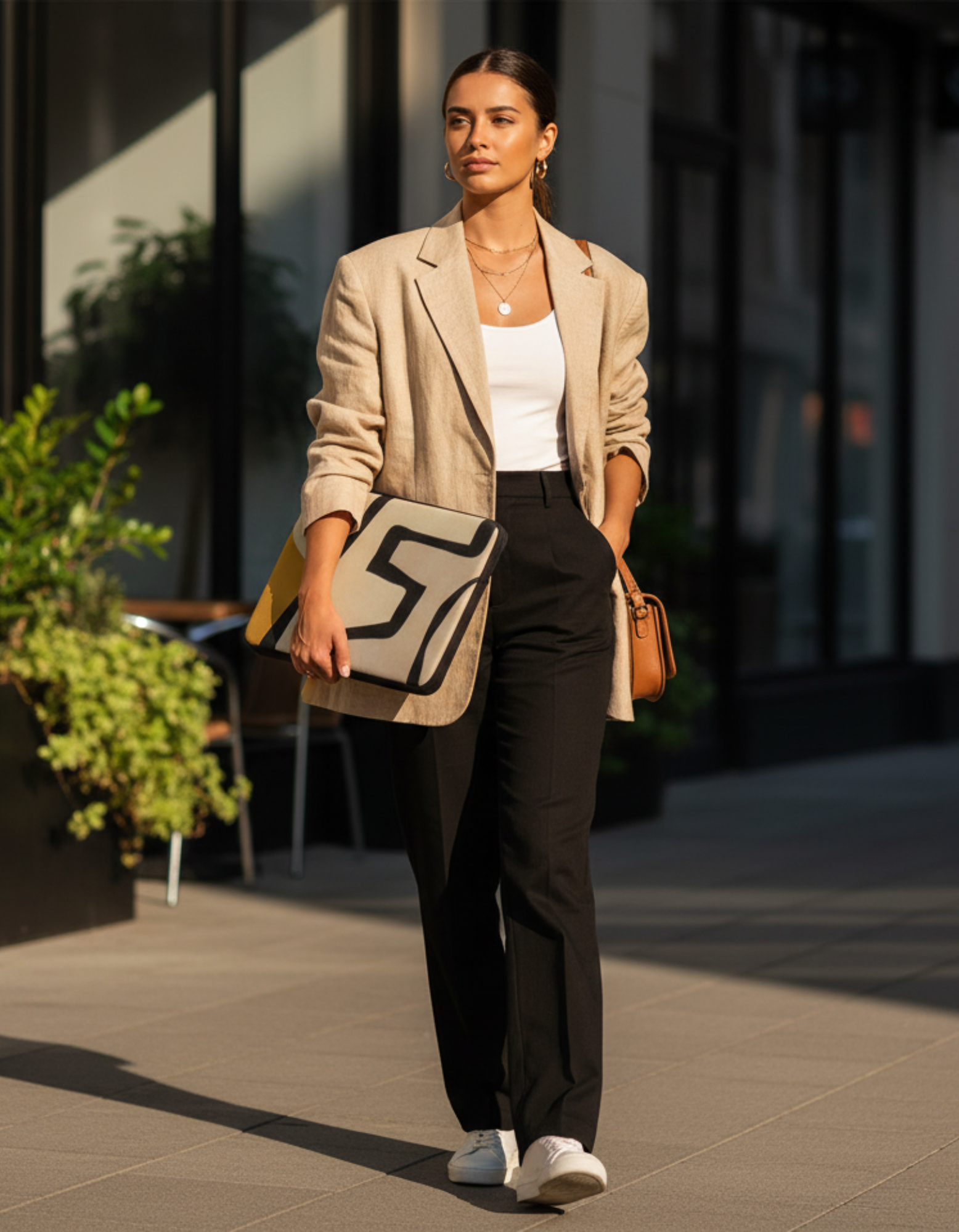 Unique portable  Laptop Sleeve – Modern Minimalist Geometric Design product thumbnail image