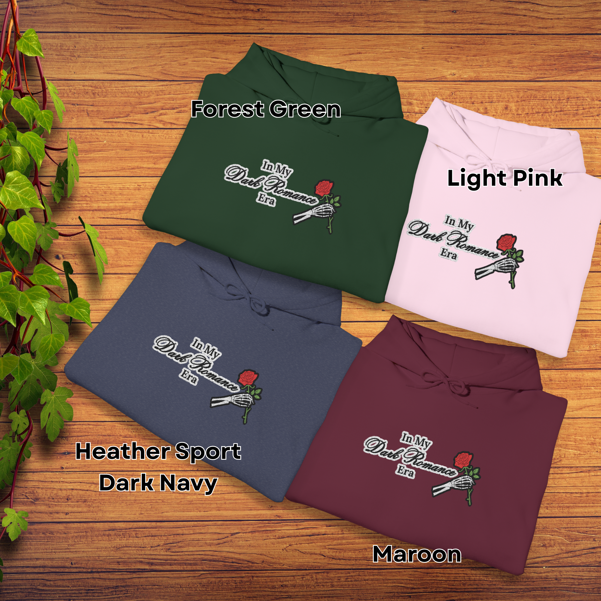 In My Dark Romance Era - Embroidered Hoodie product thumbnail image In My Dark Romance Era - Embroidered Hoodie product thumbnail image