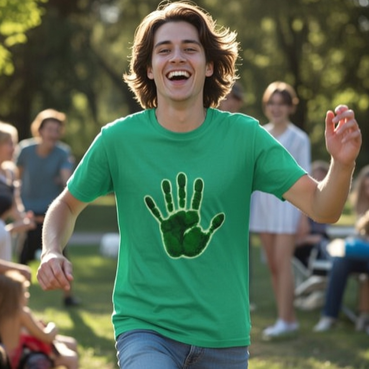 Green Hand Tee – Heavyweight Garment-Dyed Cotton Graphic T-Shirt for Outdoor & Everyday Wear product thumbnail image Green Hand Tee – Heavyweight Garment-Dyed Cotton Graphic T-Shirt for Outdoor & Everyday Wear product thumbnail image