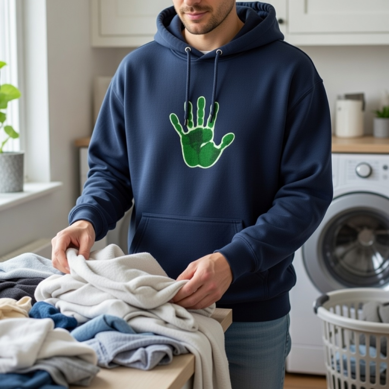 Green Hand Hoodie – Garment-Dyed Cotton-Blend Relaxed-Fit Pullover for Everyday Comfort product thumbnail image Green Hand Hoodie – Garment-Dyed Cotton-Blend Relaxed-Fit Pullover for Everyday Comfort product thumbnail image