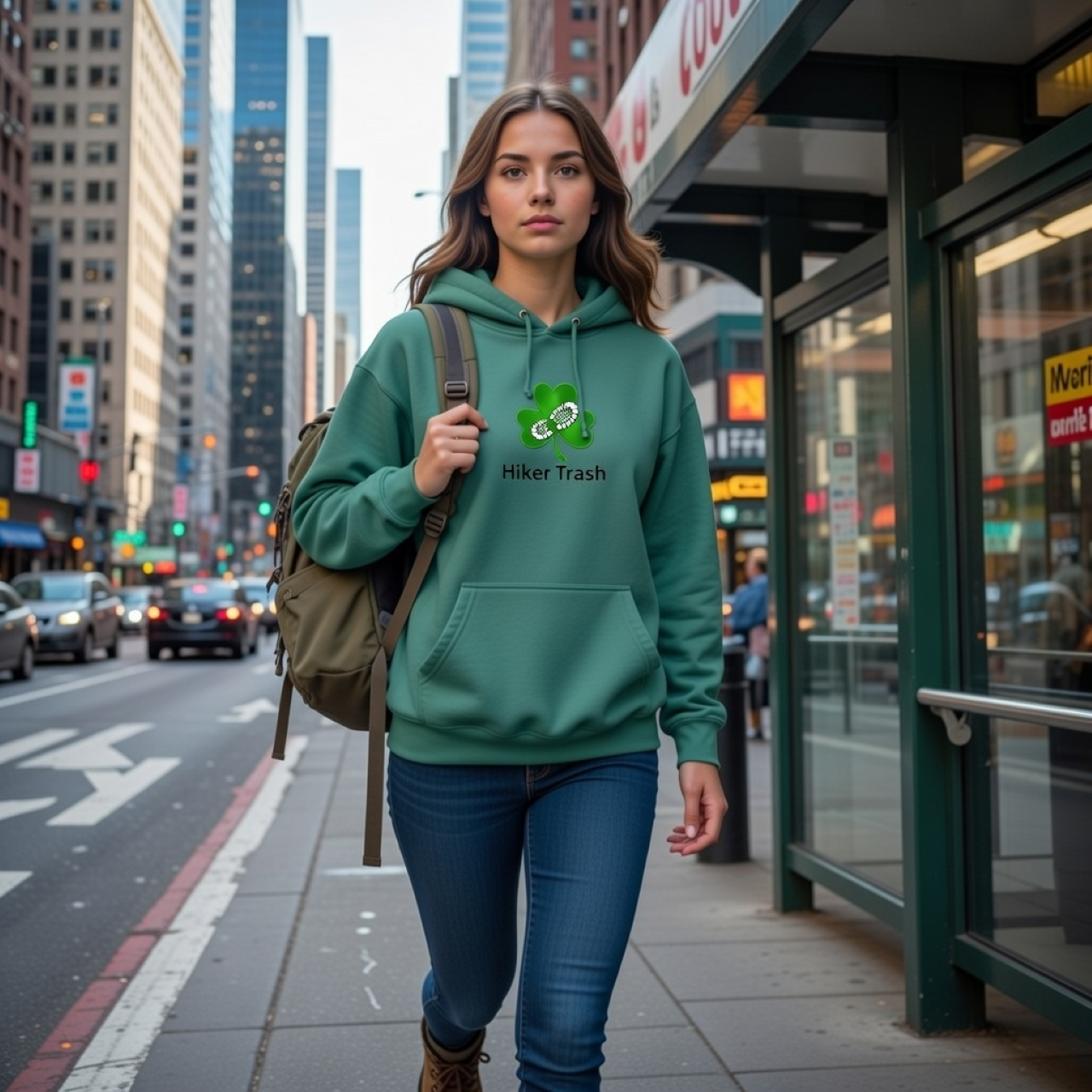 Hiker Trash Clover Hoodie – Heavyweight Garment-Dyed Pullover for Hiking & Outdoor Lifestyle product thumbnail image Hiker Trash Clover Hoodie – Heavyweight Garment-Dyed Pullover for Hiking & Outdoor Lifestyle product thumbnail image