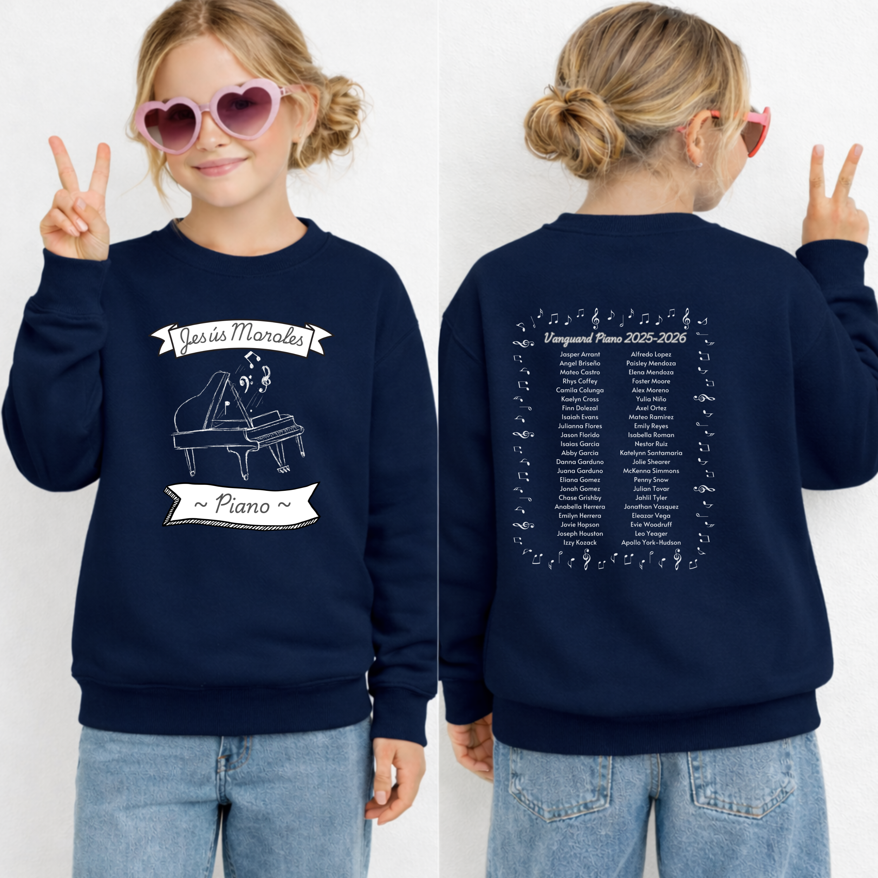 Piano Vanguard Sweatshirt – Child Sizes XS-XL product thumbnail image