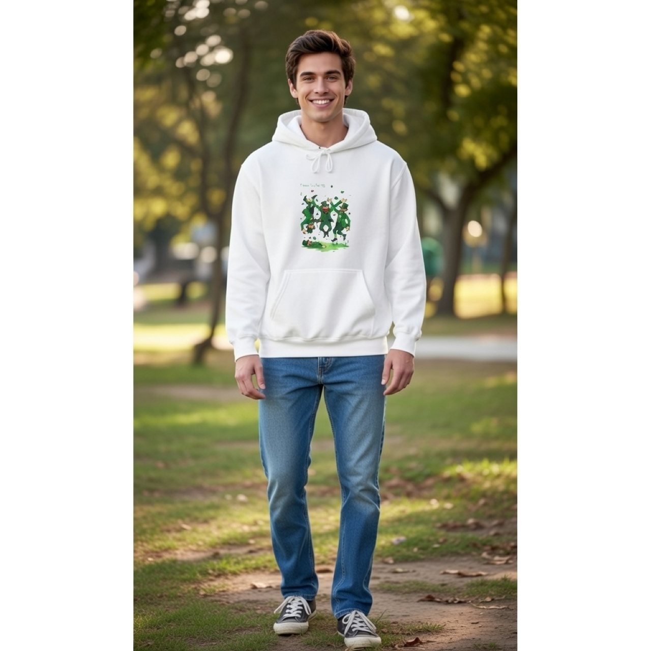Leprechaun Time To Party Celebration Hoodie – St. Patrick’s Day Irish Graphic Hoodie