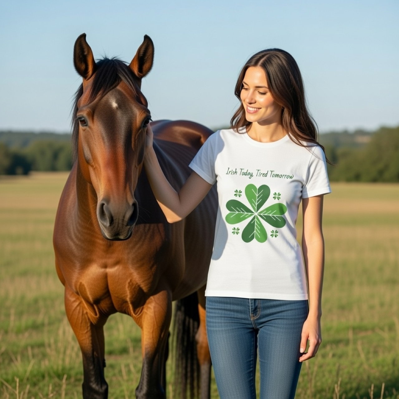 🍀Irish Today, Tired Tomorrow – St. Patrick’s Day T-Shirt product thumbnail image