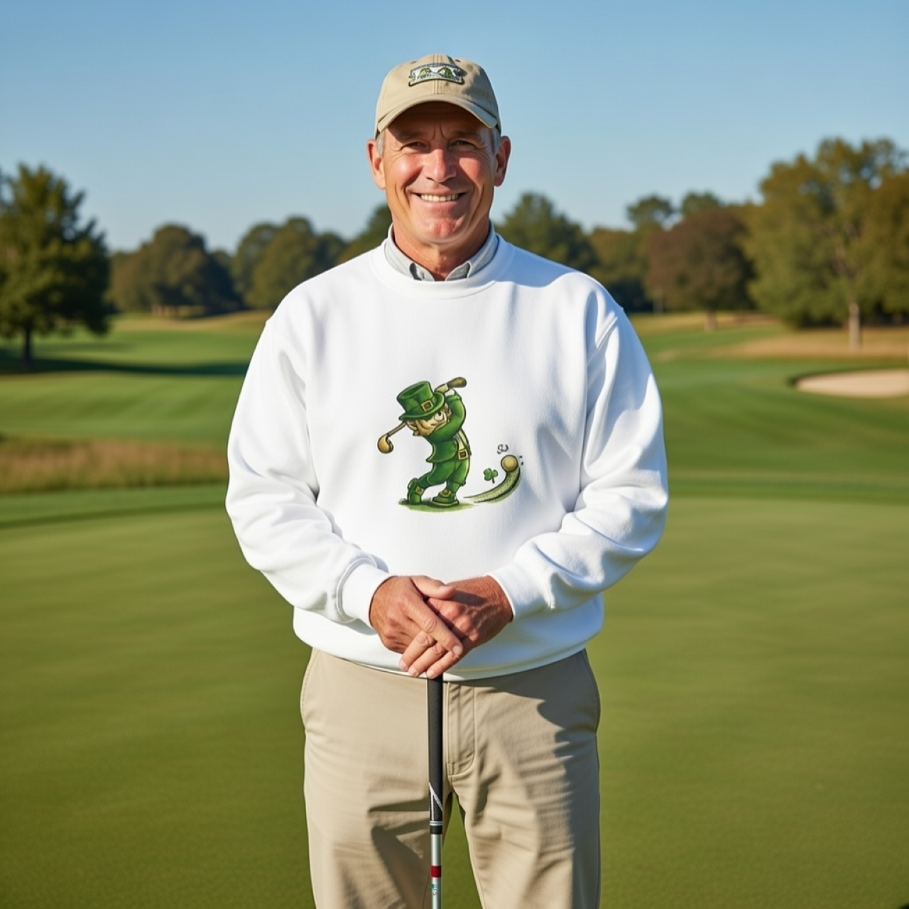 Lucky Golf Sweatshirt – Rugged St. Patrick’s Day Crewneck product thumbnail image