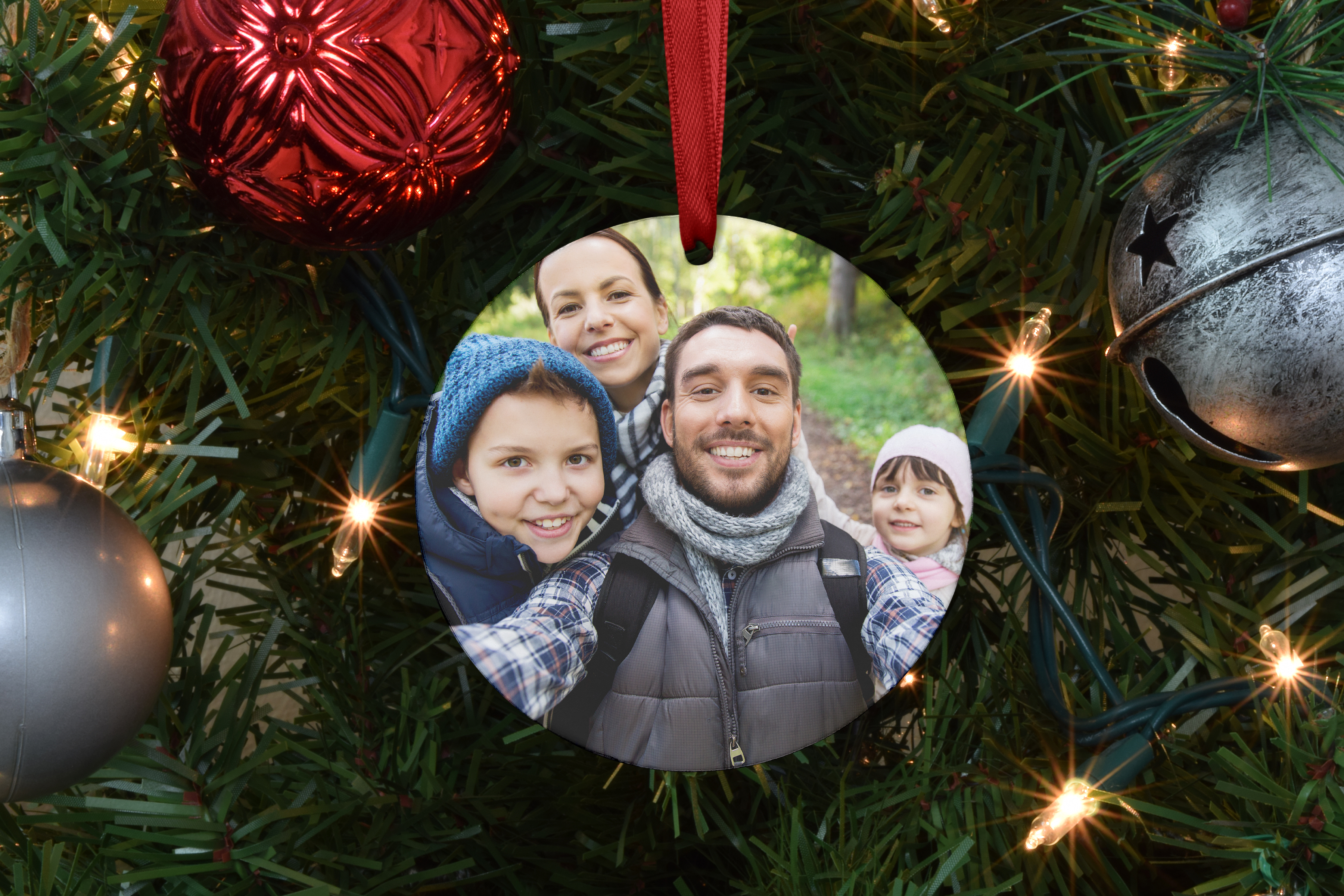 Personalized Photo Ceramic Ornament — Custom Family Holiday Keepsake product thumbnail image Personalized Photo Ceramic Ornament — Custom Family Holiday Keepsake product thumbnail image