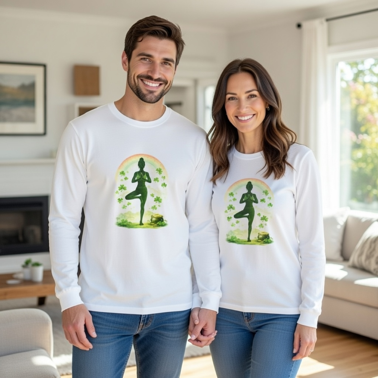 Lucky Flow Yoga Long Sleeve – St. Patrick’s Day Yoga Shirt product thumbnail image Lucky Flow Yoga Long Sleeve – St. Patrick’s Day Yoga Shirt product thumbnail image
