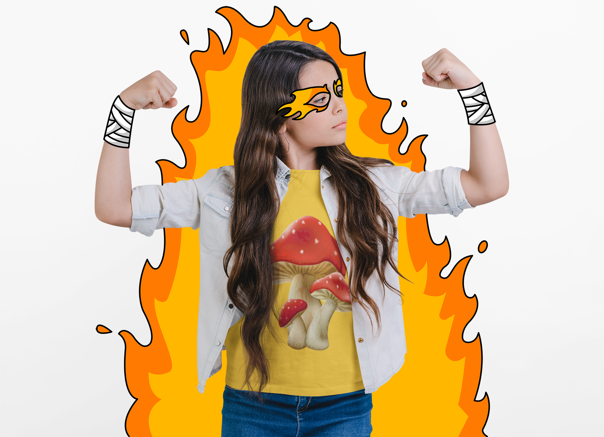 Kids Mushroom Tee — Cute Red Toadstool Graphic Shirt product thumbnail image Kids Mushroom Tee — Cute Red Toadstool Graphic Shirt product thumbnail image