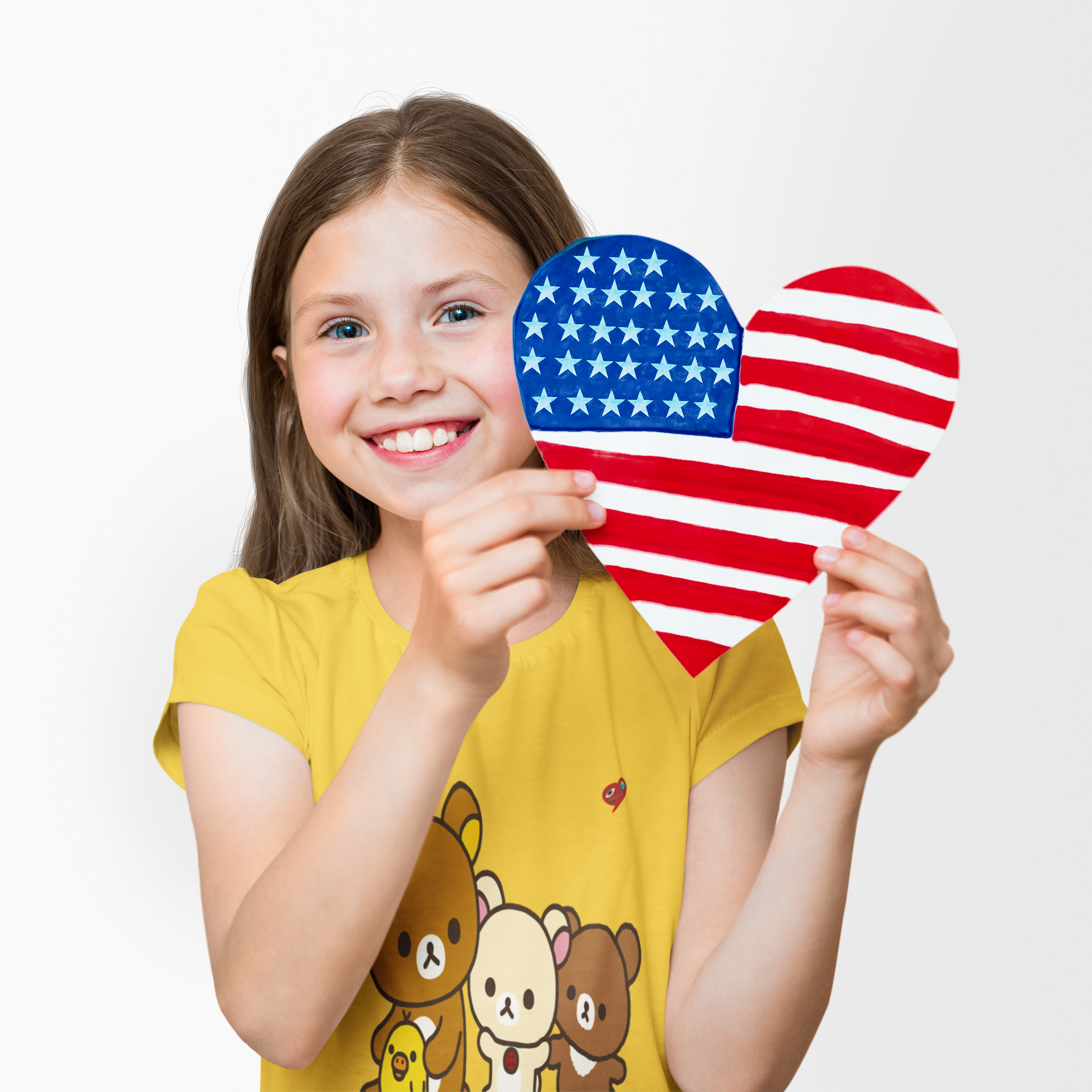 Kids Tee — Cute Rilakkuma Family Bears Graphic (Heart) product thumbnail image Kids Tee — Cute Rilakkuma Family Bears Graphic (Heart) product thumbnail image