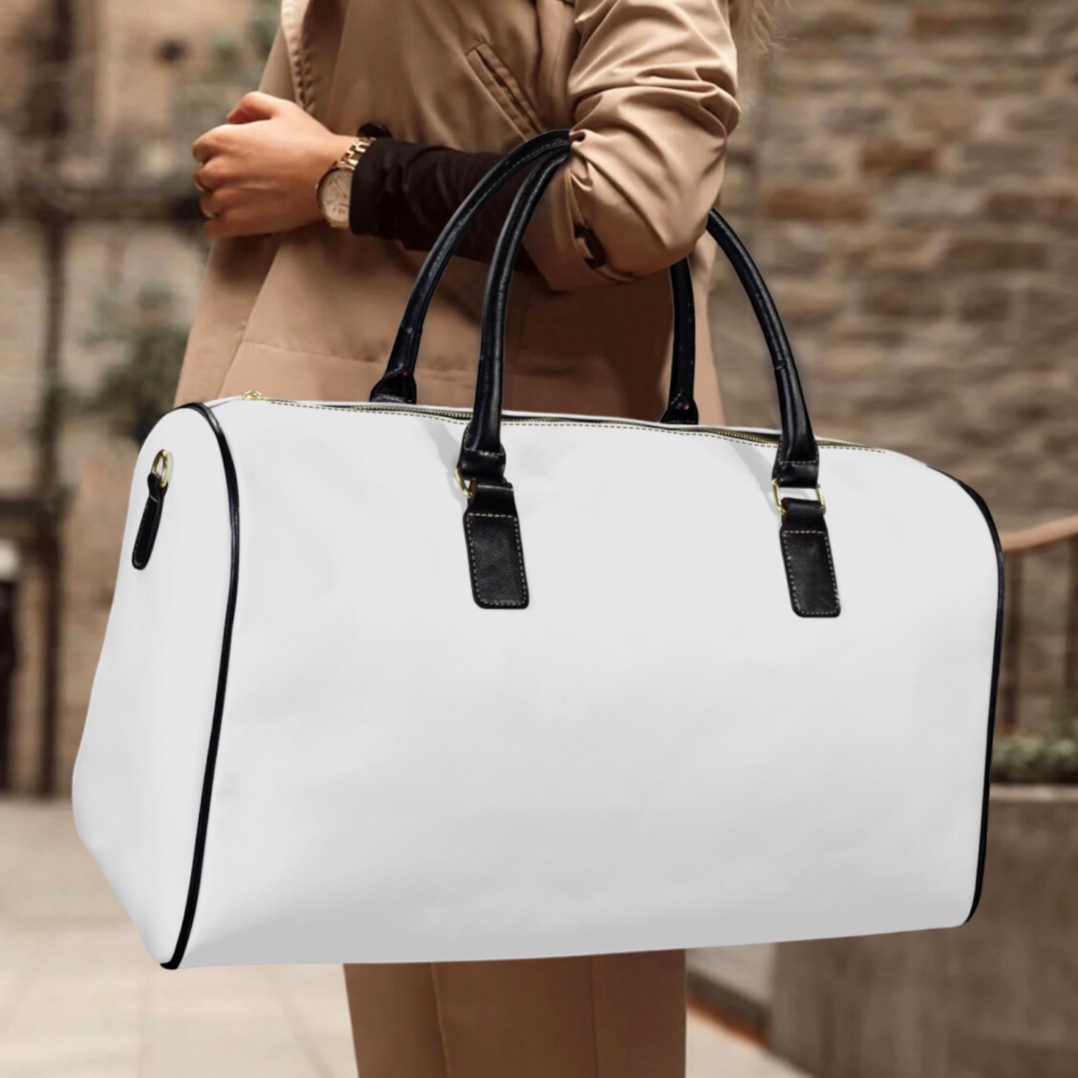 Bee Honeycomb Travel Bag — Vintage Apiary Duffel for Beekeepers &amp; Nature Lovers product thumbnail image