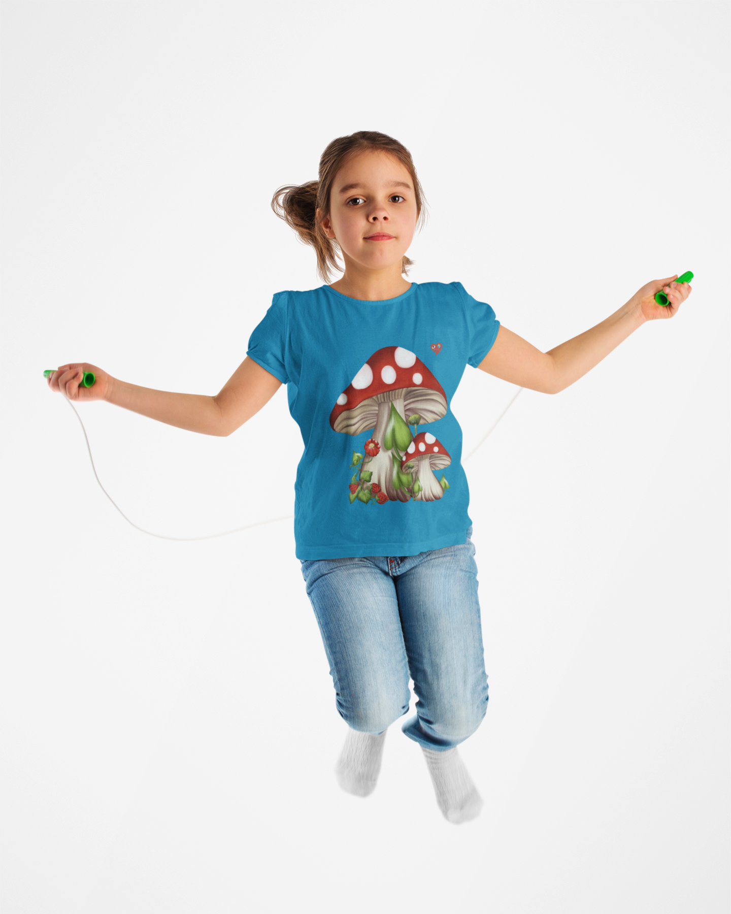 Kids Mushroom Tee — Cute Red Toadstool Graphic Shirt