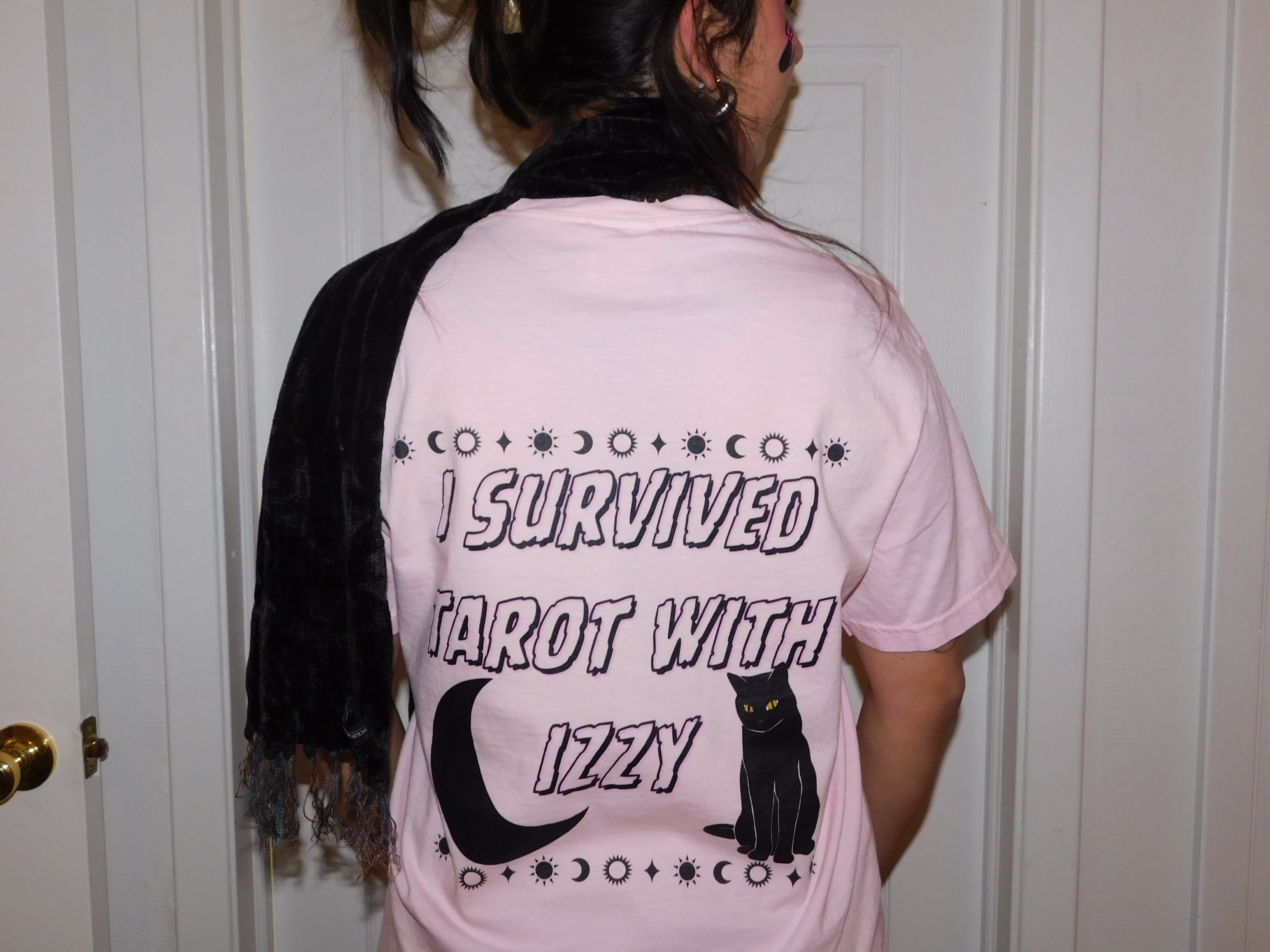 I survived tarot with Izzy T-shirt product thumbnail image I survived tarot with Izzy T-shirt product thumbnail image