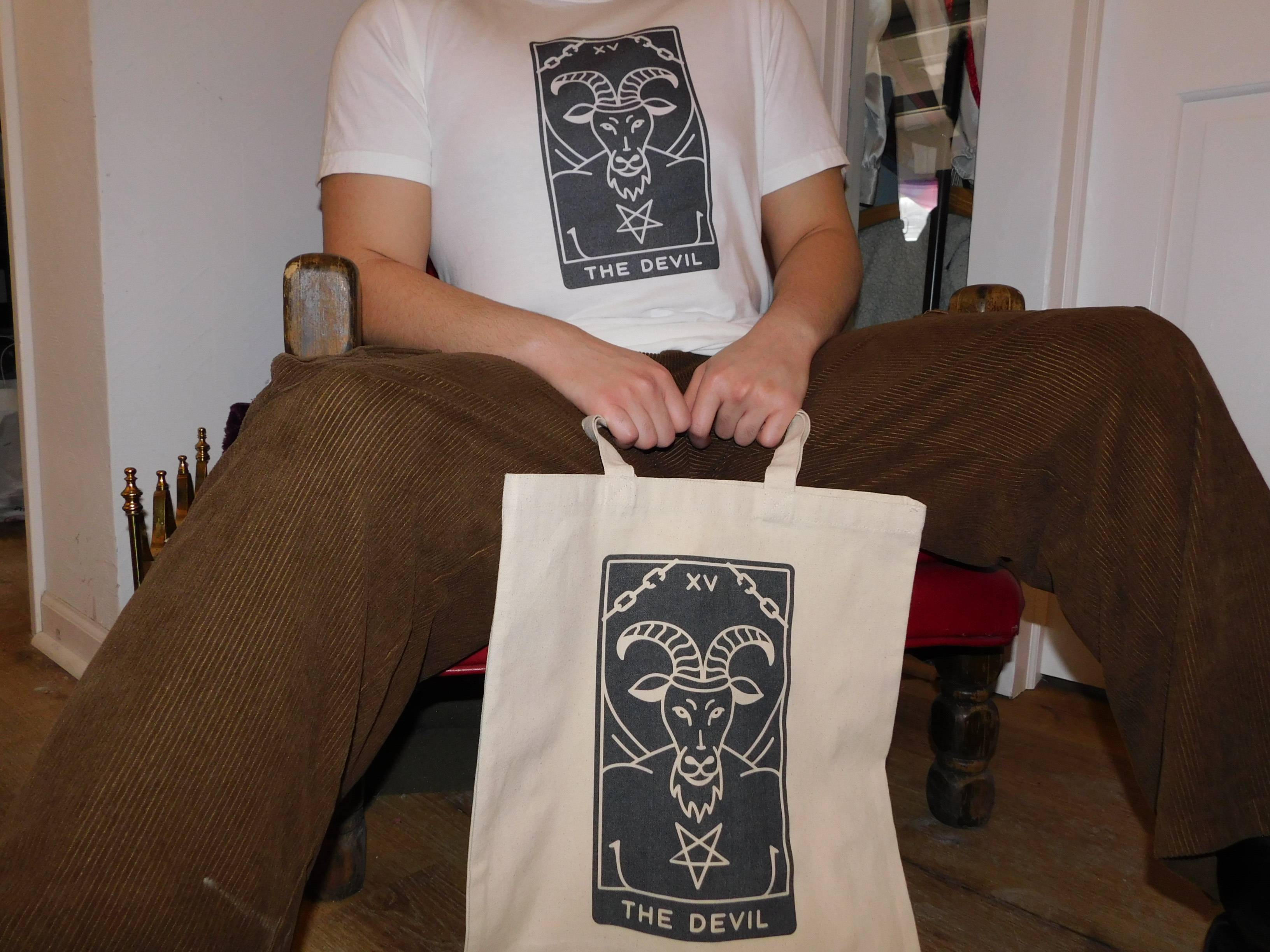 The Devil Tarot Tote Bag product thumbnail image