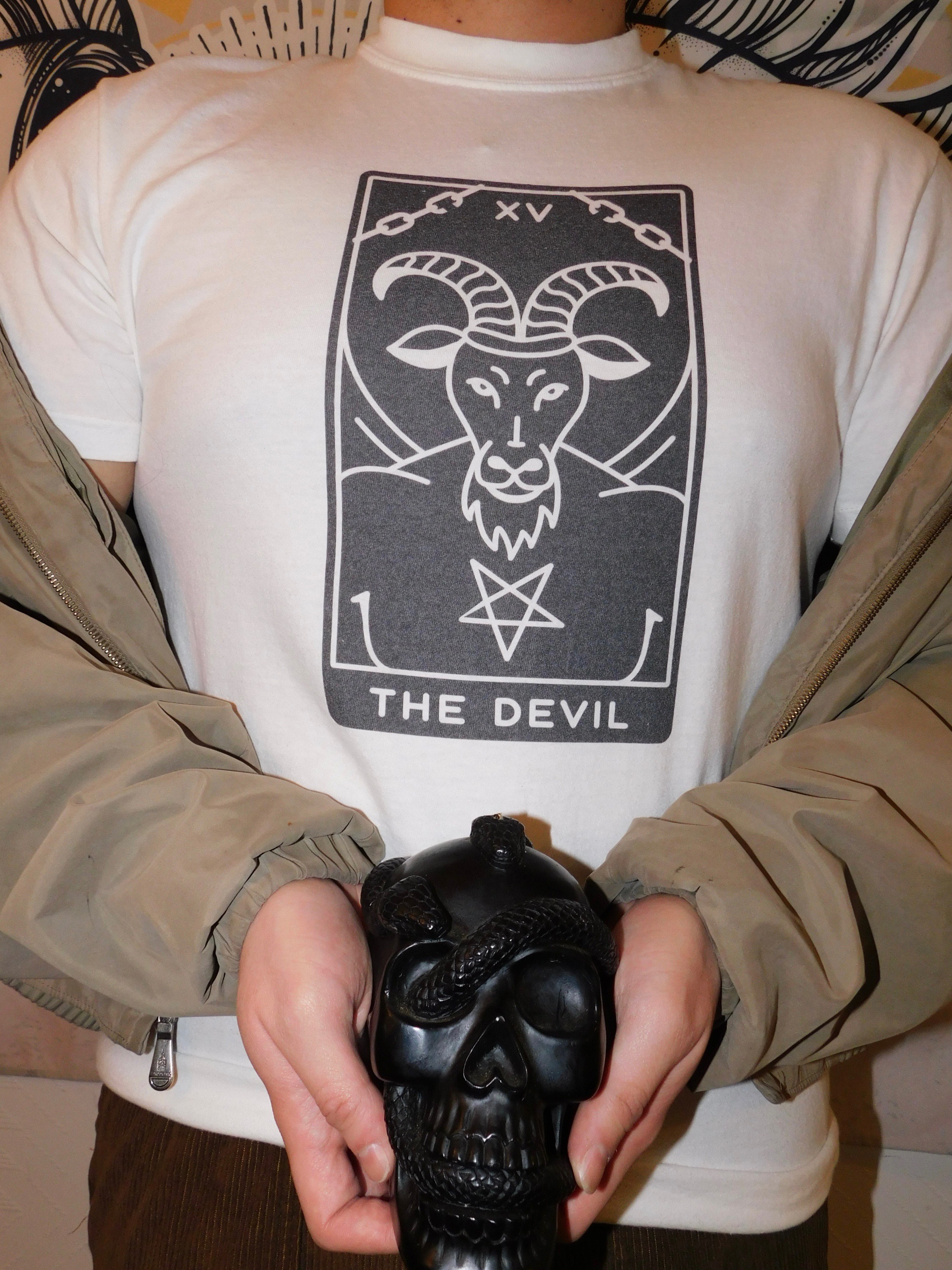 El Diablo Tarot Card T-Shirt product thumbnail image El Diablo Tarot Card T-Shirt product thumbnail image
