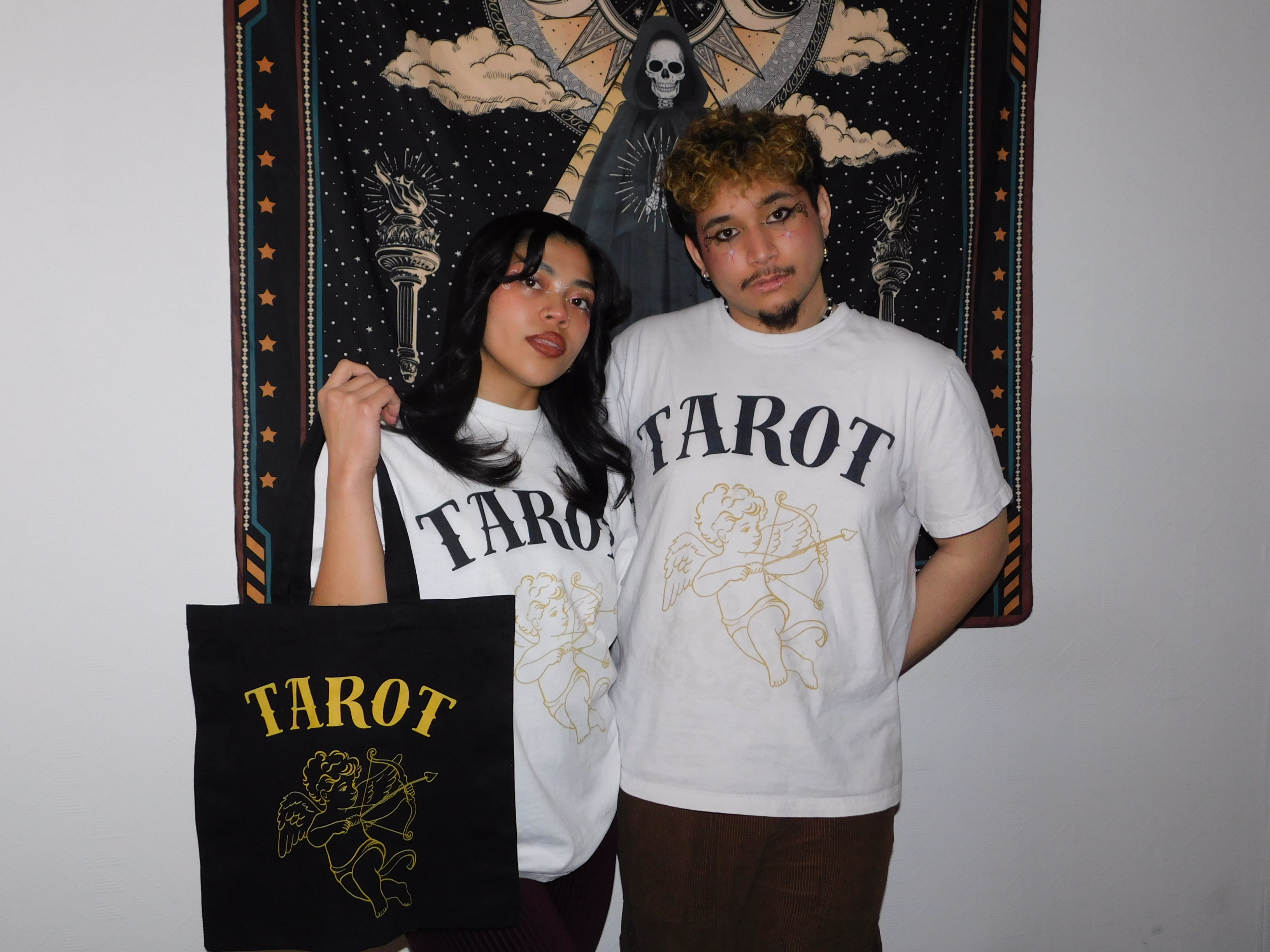 Angel Tarot With Izzy Tote Bag product thumbnail image Angel Tarot With Izzy Tote Bag product thumbnail image