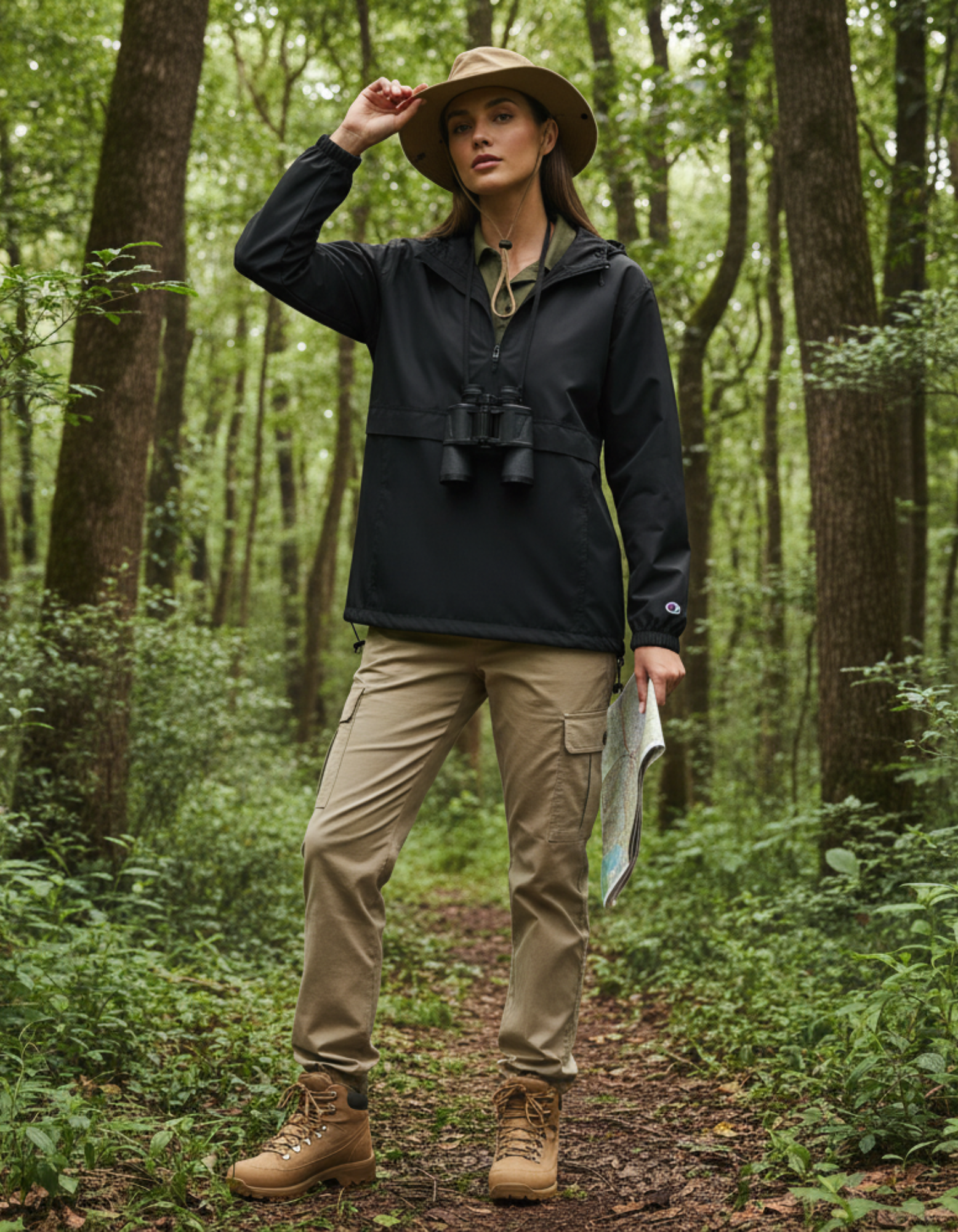 Packable Jacket — Lightweight Waterproof Hooded Windbreaker product thumbnail image