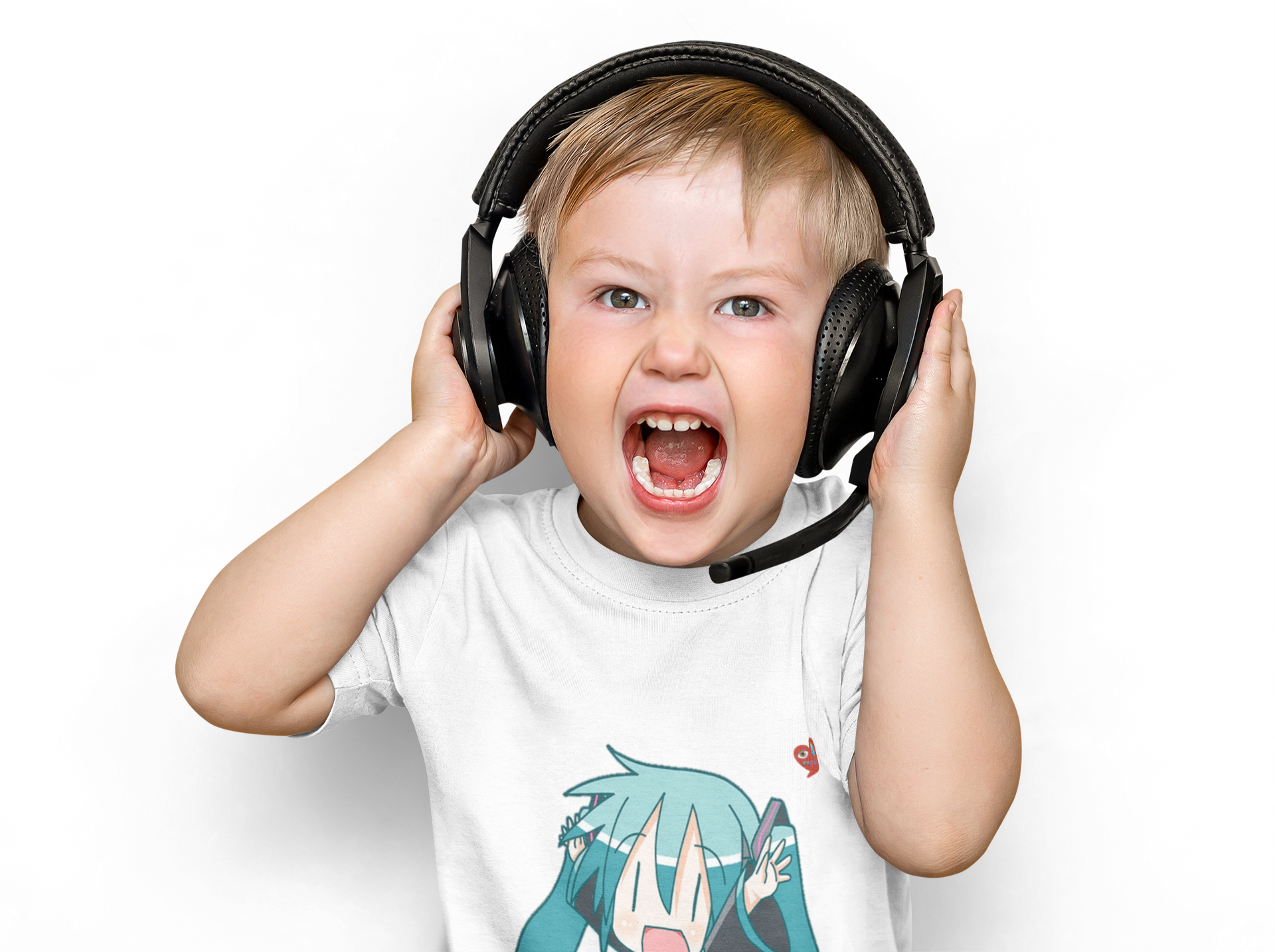 Kids Anime Character Tee — Cute Chibi Blue-Haired Girl with Heart product thumbnail image Kids Anime Character Tee — Cute Chibi Blue-Haired Girl with Heart product thumbnail image