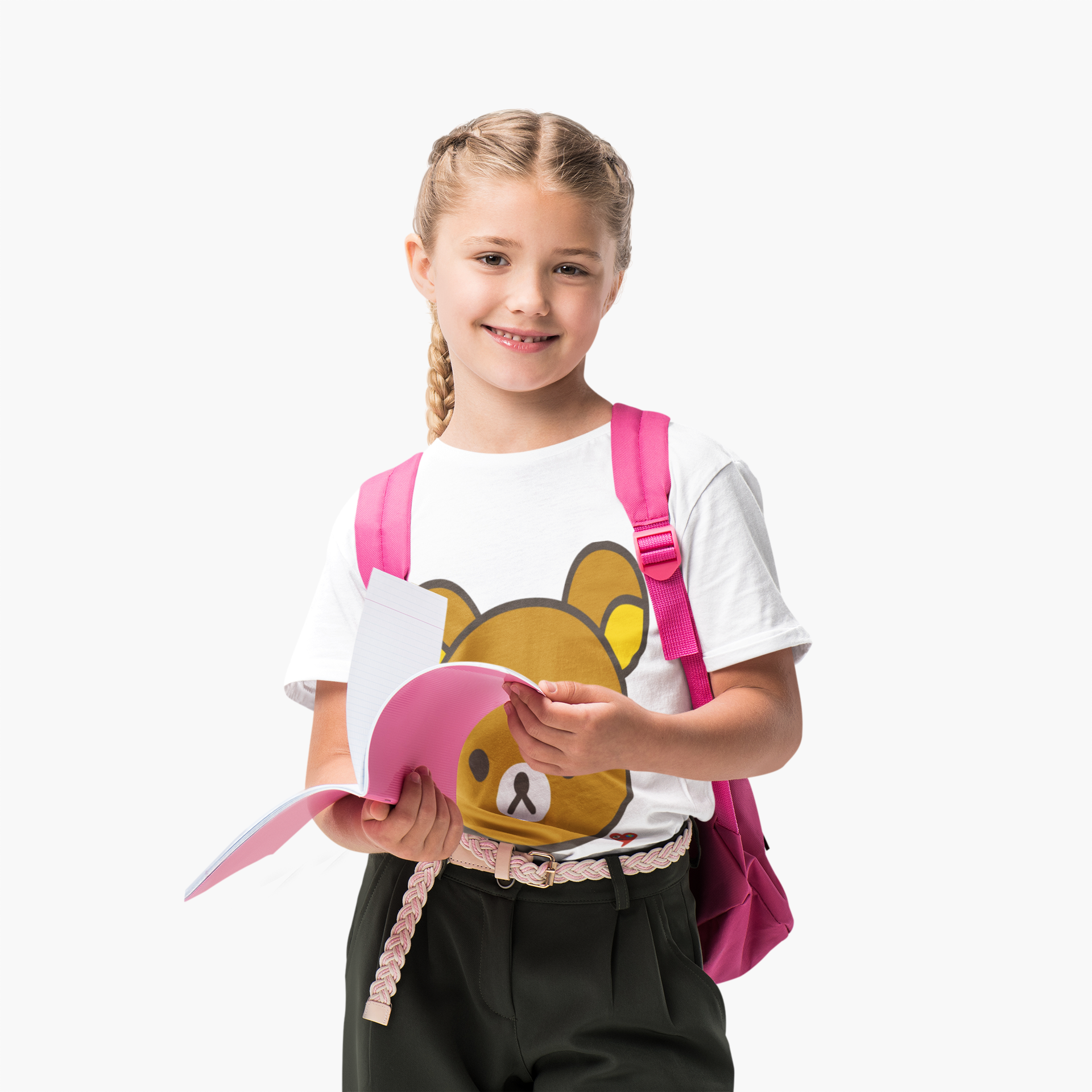 Kids Tee — Cute Bear Face Graphic Shirt product thumbnail image