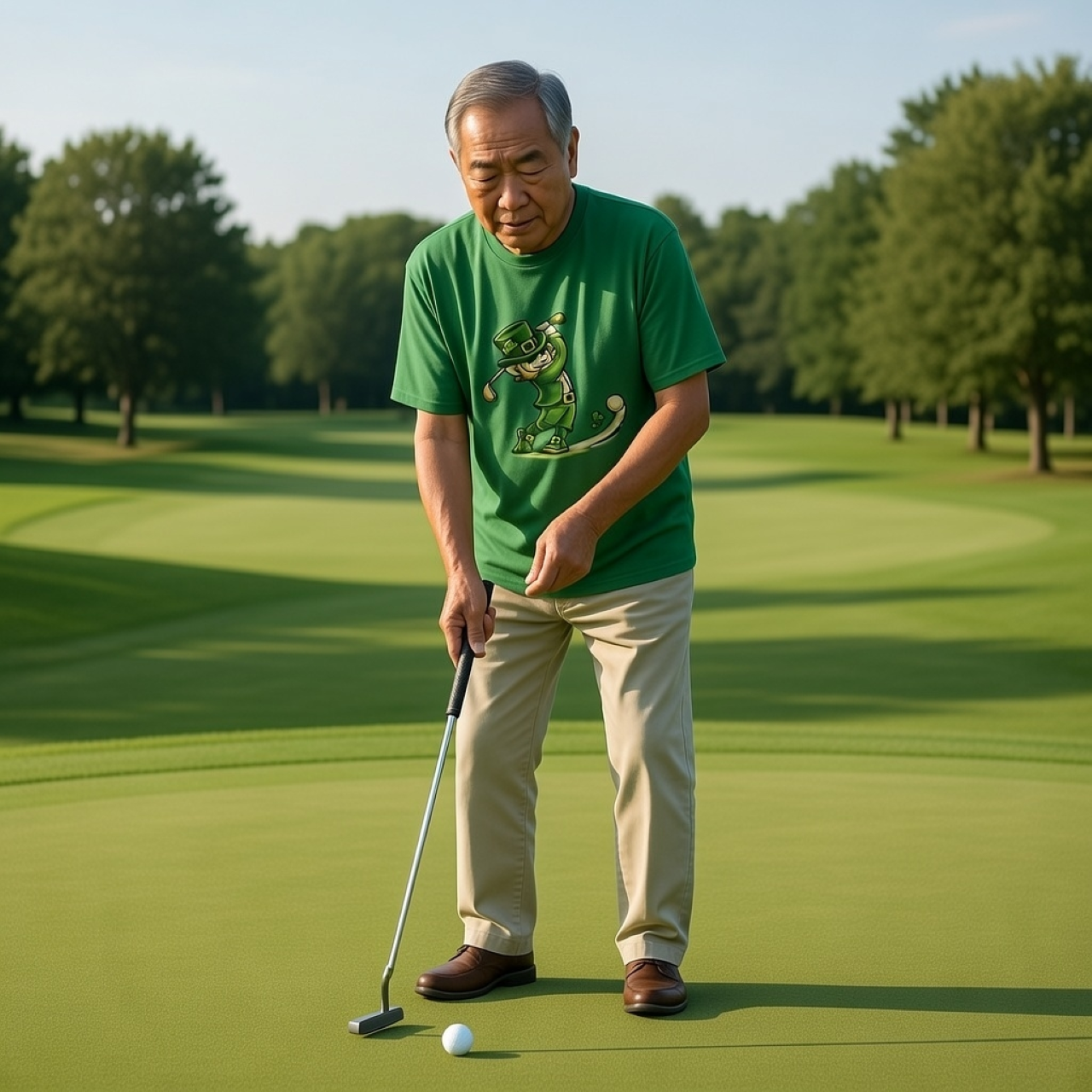 Lucky Golf Shirt | St. Patrick’s Day Tee for Golfers product thumbnail image Lucky Golf Shirt | St. Patrick’s Day Tee for Golfers product thumbnail image
