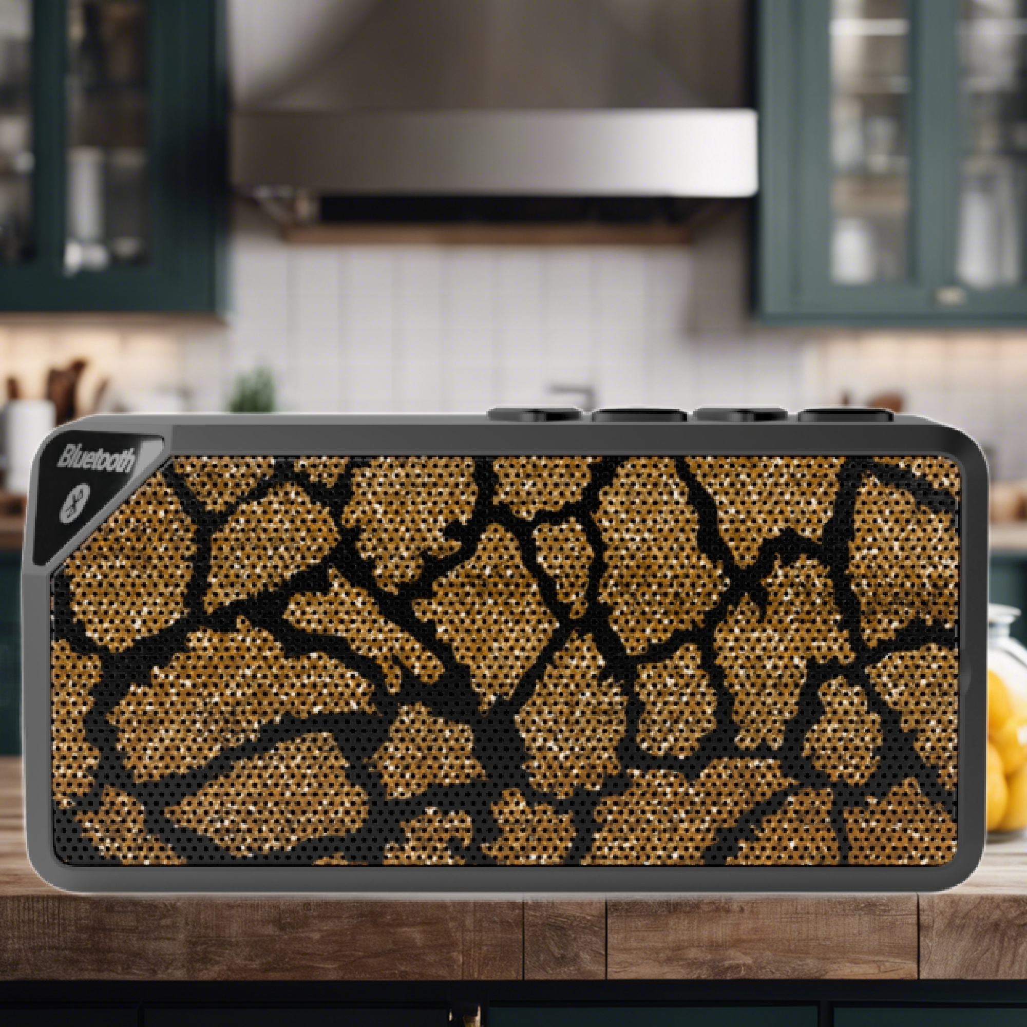 Portable Jabba Bluetooth Speaker 4.25"x2.25" | Tiger Print Outdoor Audio product thumbnail image Portable Jabba Bluetooth Speaker 4.25"x2.25" | Tiger Print Outdoor Audio product thumbnail image