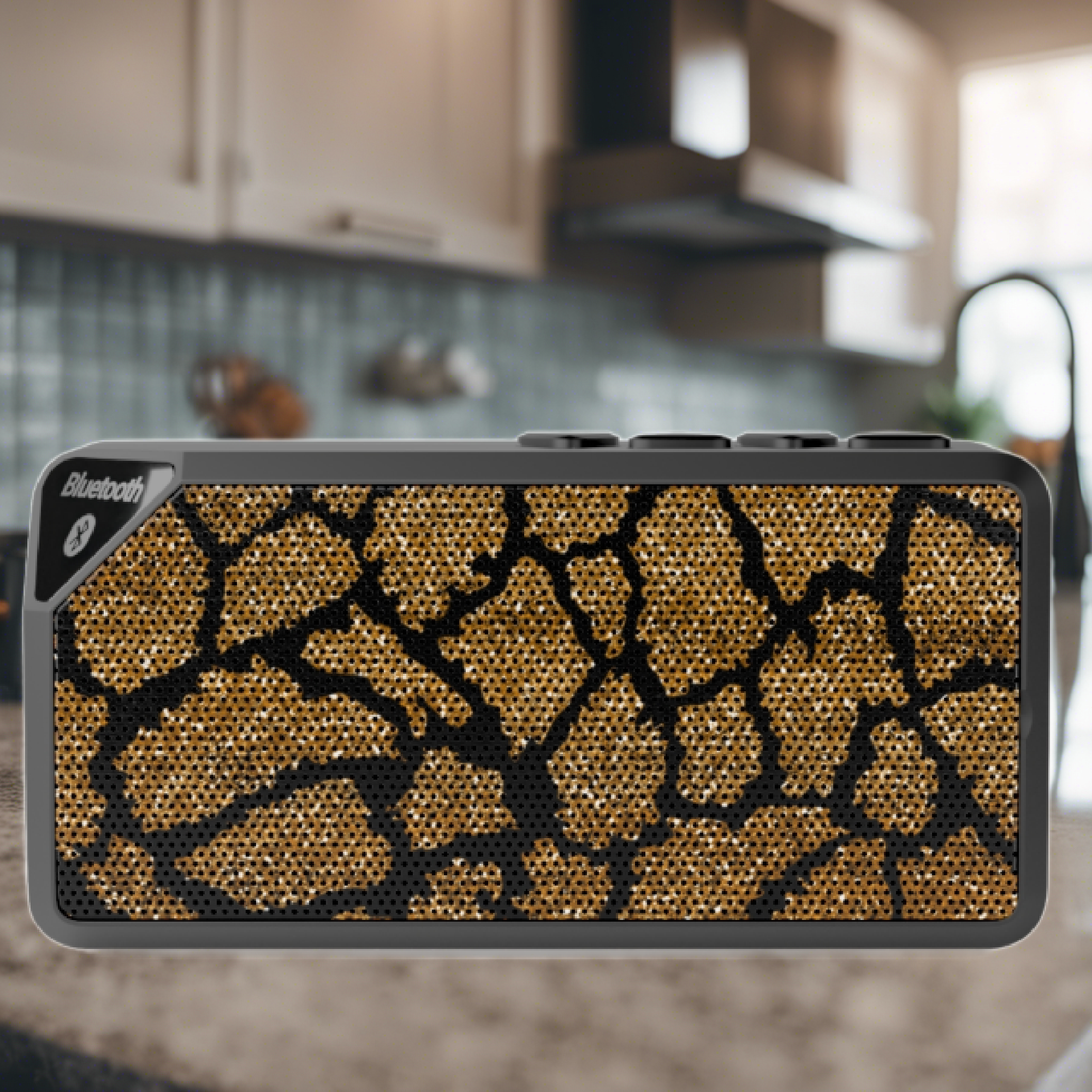 Portable Jabba Bluetooth Speaker 4.25"x2.25" | Tiger Print Outdoor Audio product thumbnail image Portable Jabba Bluetooth Speaker 4.25"x2.25" | Tiger Print Outdoor Audio product thumbnail image