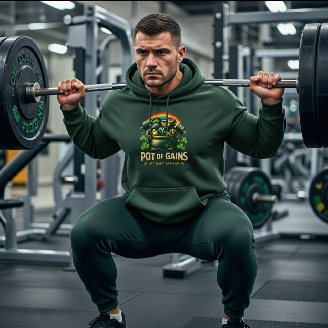 Pot of Gains Hoodie – Funny Plant &amp; St. Patrick’s Day Graphic Pullover product thumbnail image
