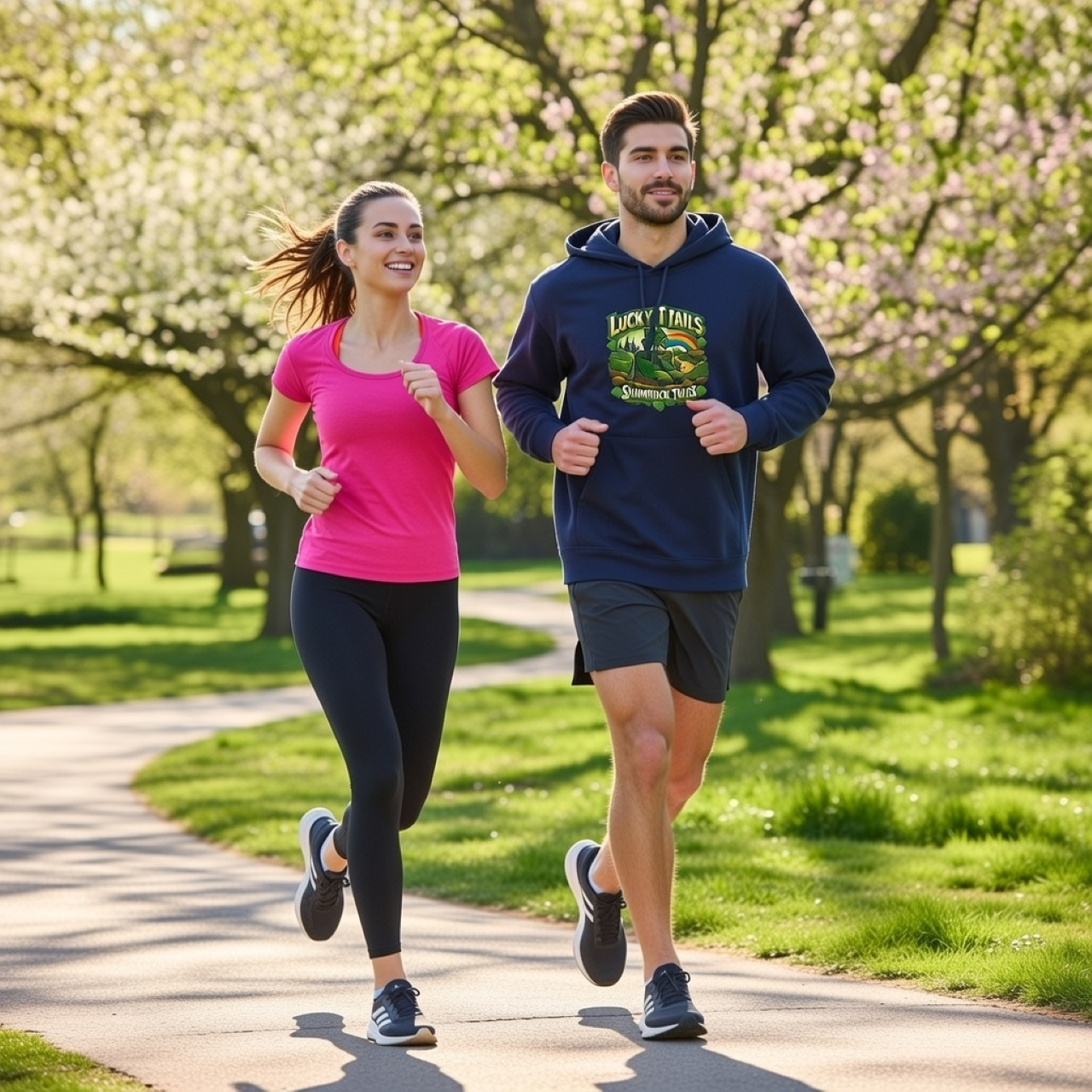 Lucky Trails Shamrock Tails Hoodie – St. Patrick’s Day Outdoor Graphic Pullover product thumbnail image